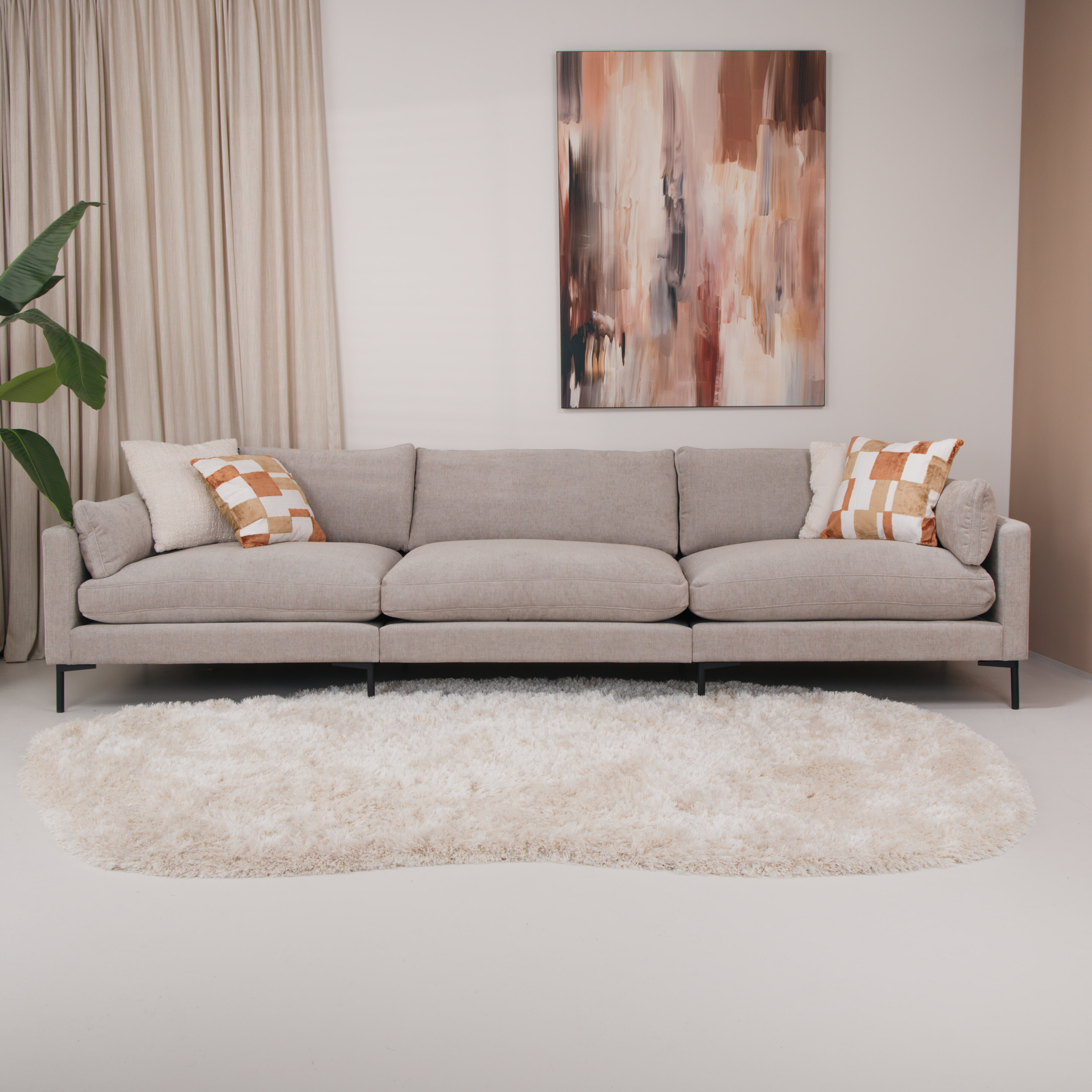 Zuiver 4,5-zits Bank 'Summer' kleur Naturel