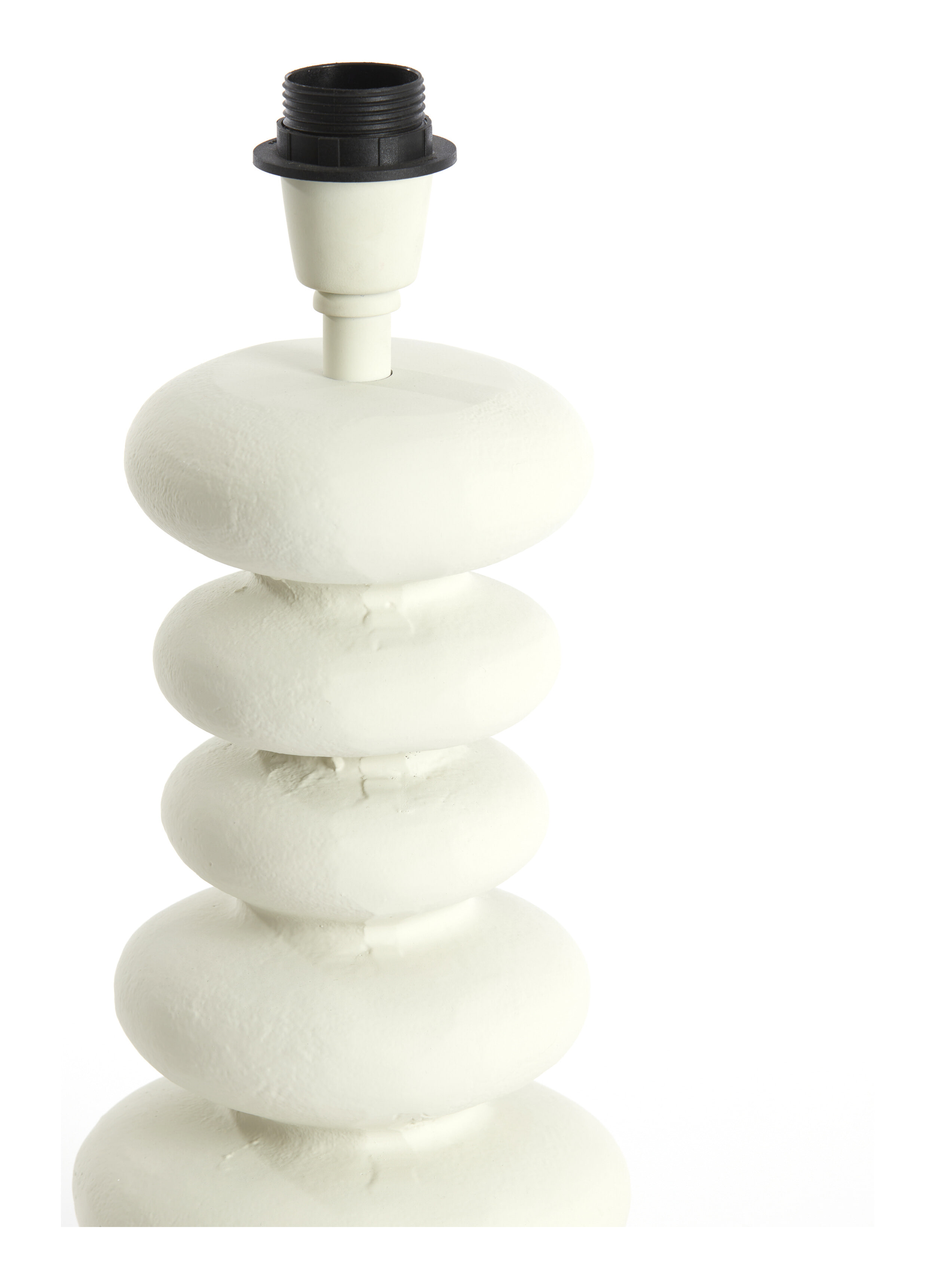 Light & Living Tafellamp 'Olona' 35cm hoog, kleur Crème (excl. kap)
