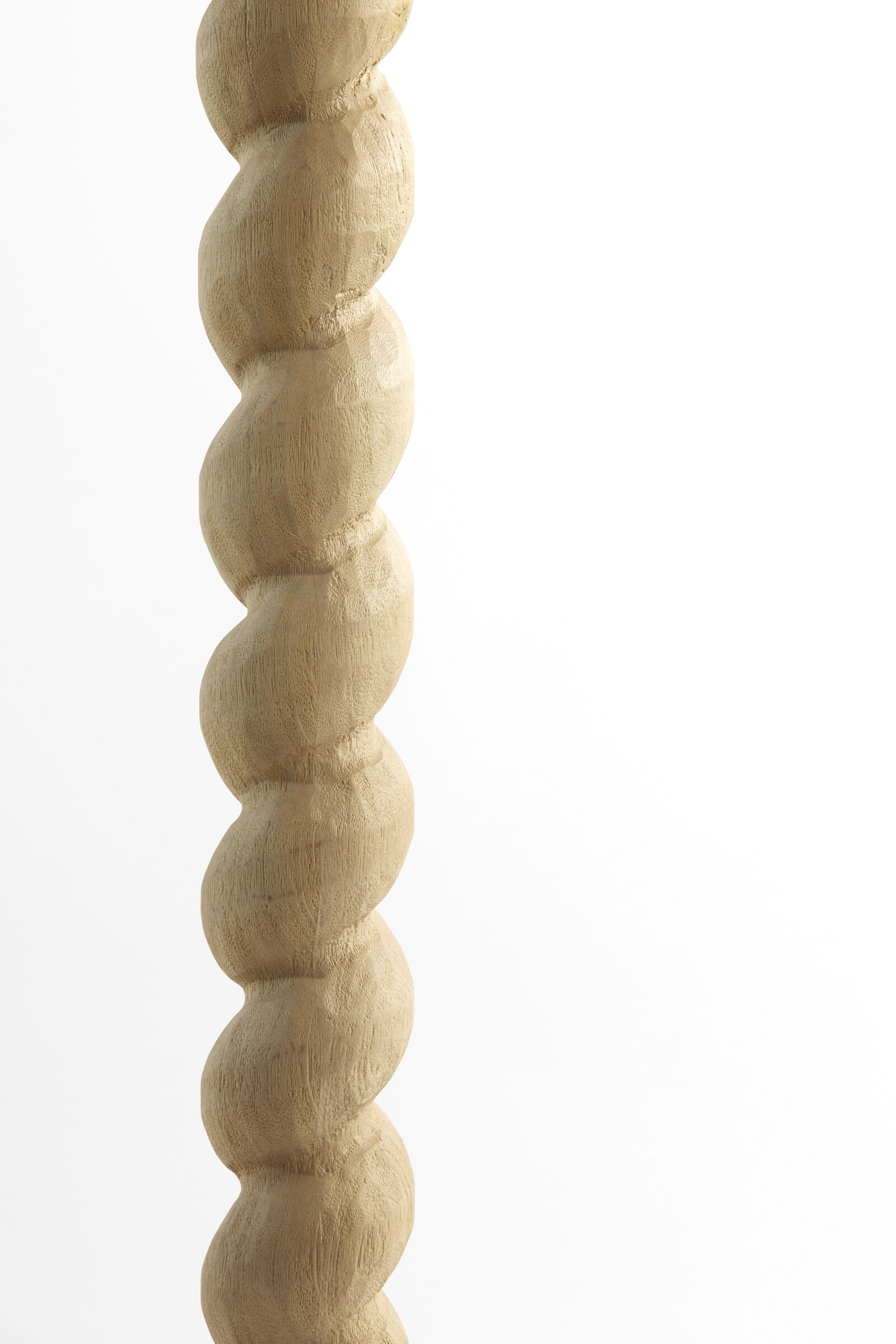 Light & Living Vloerlamp 'Nanno' Mangohout, 138cm, kleur Mat Naturel (excl. kap)