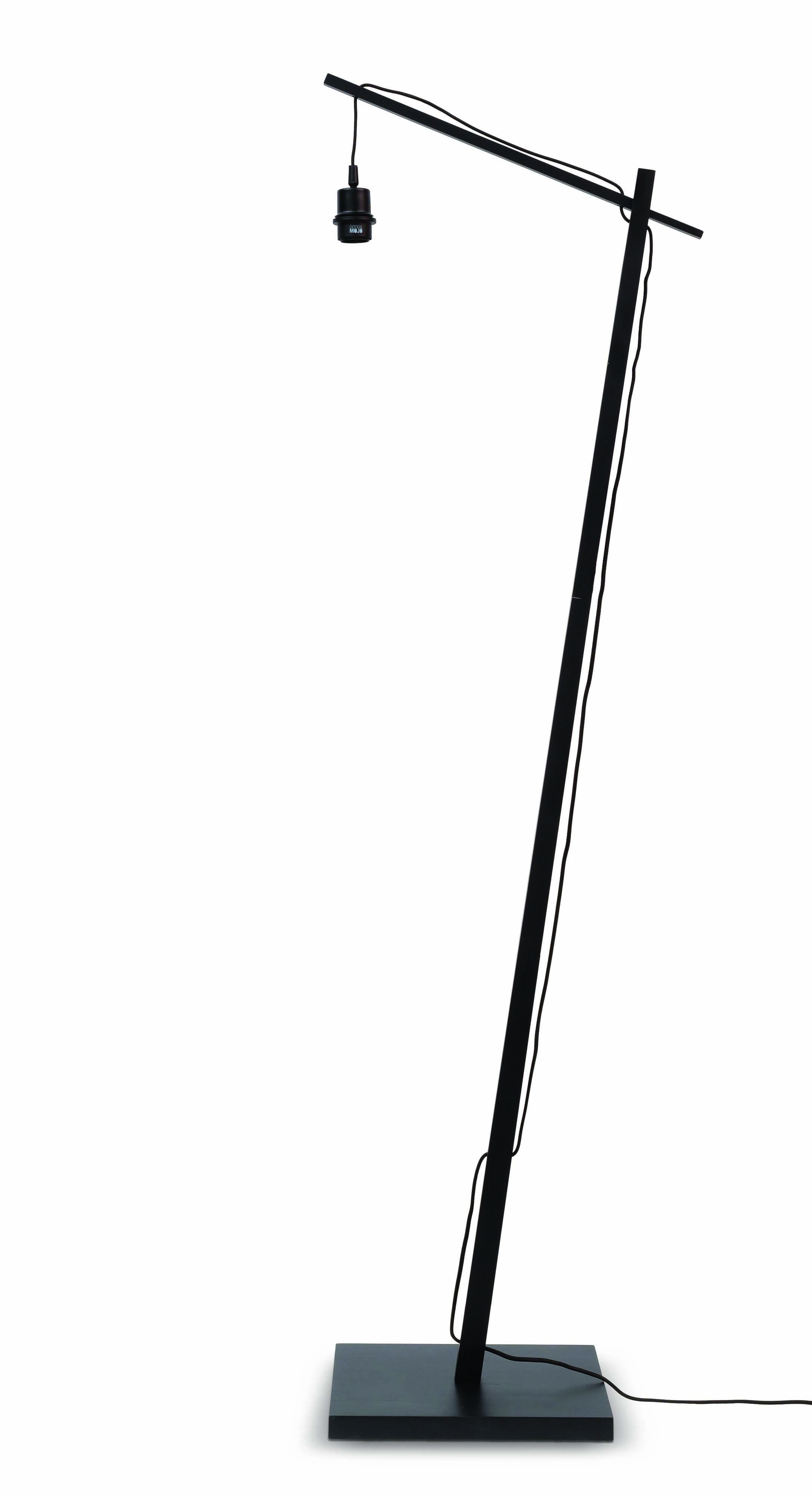GOOD&MOJO Vloerlamp 'Tahiti' Bamboe, 150cm, kleur Zwart