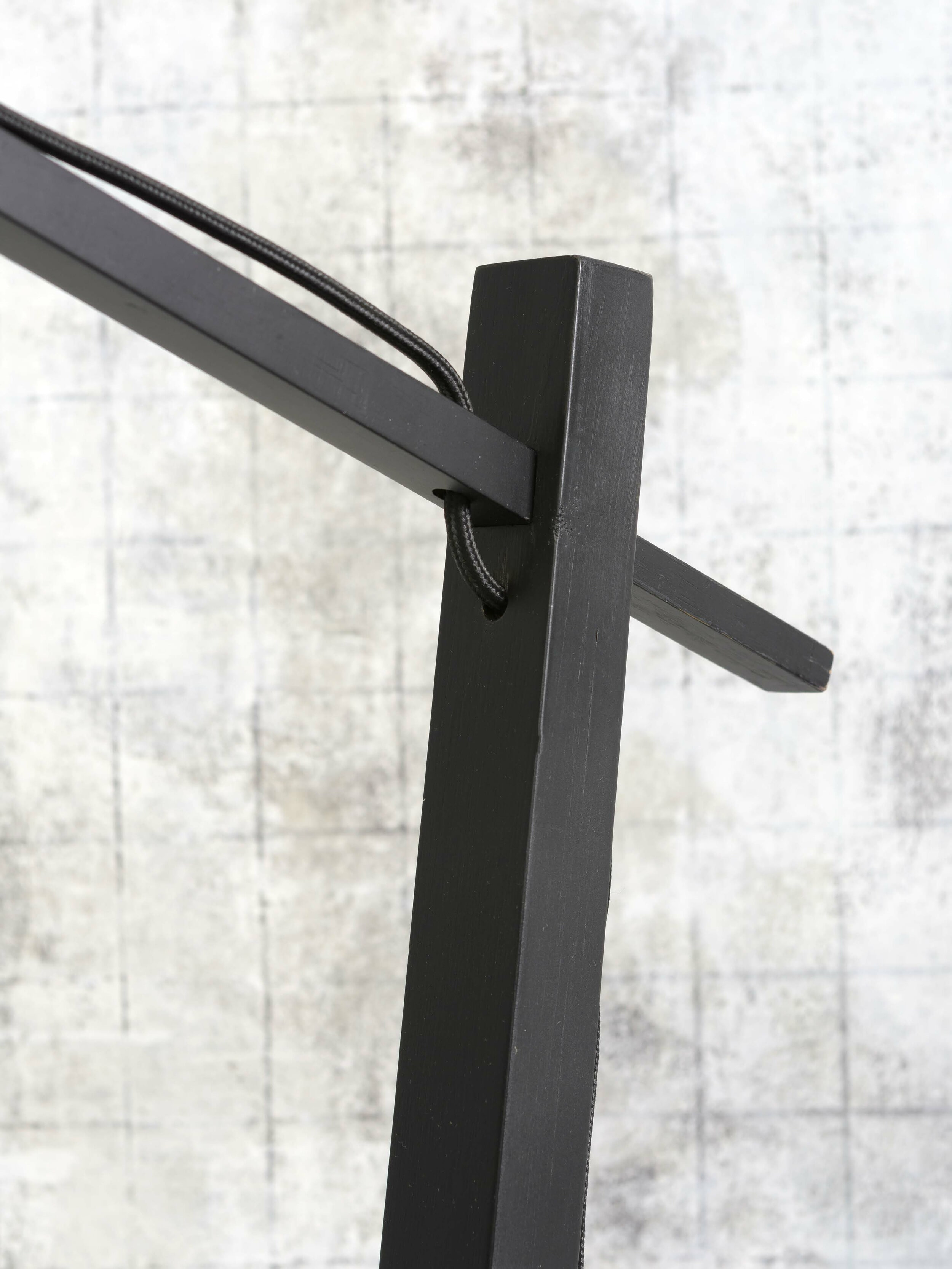 GOOD&MOJO Vloerlamp 'Tahiti' Bamboe, 150cm, kleur Zwart