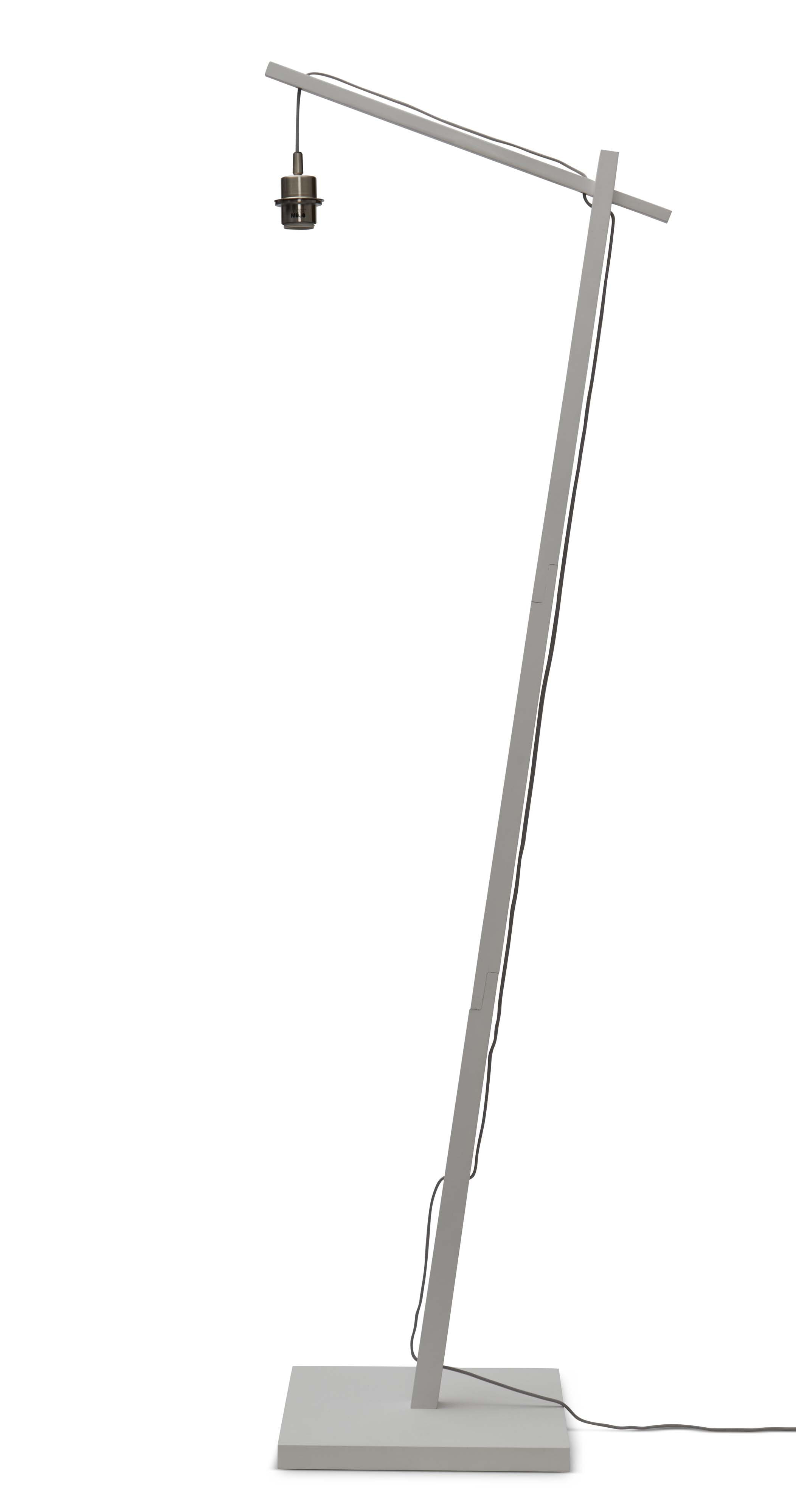 GOOD&MOJO Vloerlamp 'Tanami' Bamboe en rotan, 176cm, kleur Wit/Naturel
