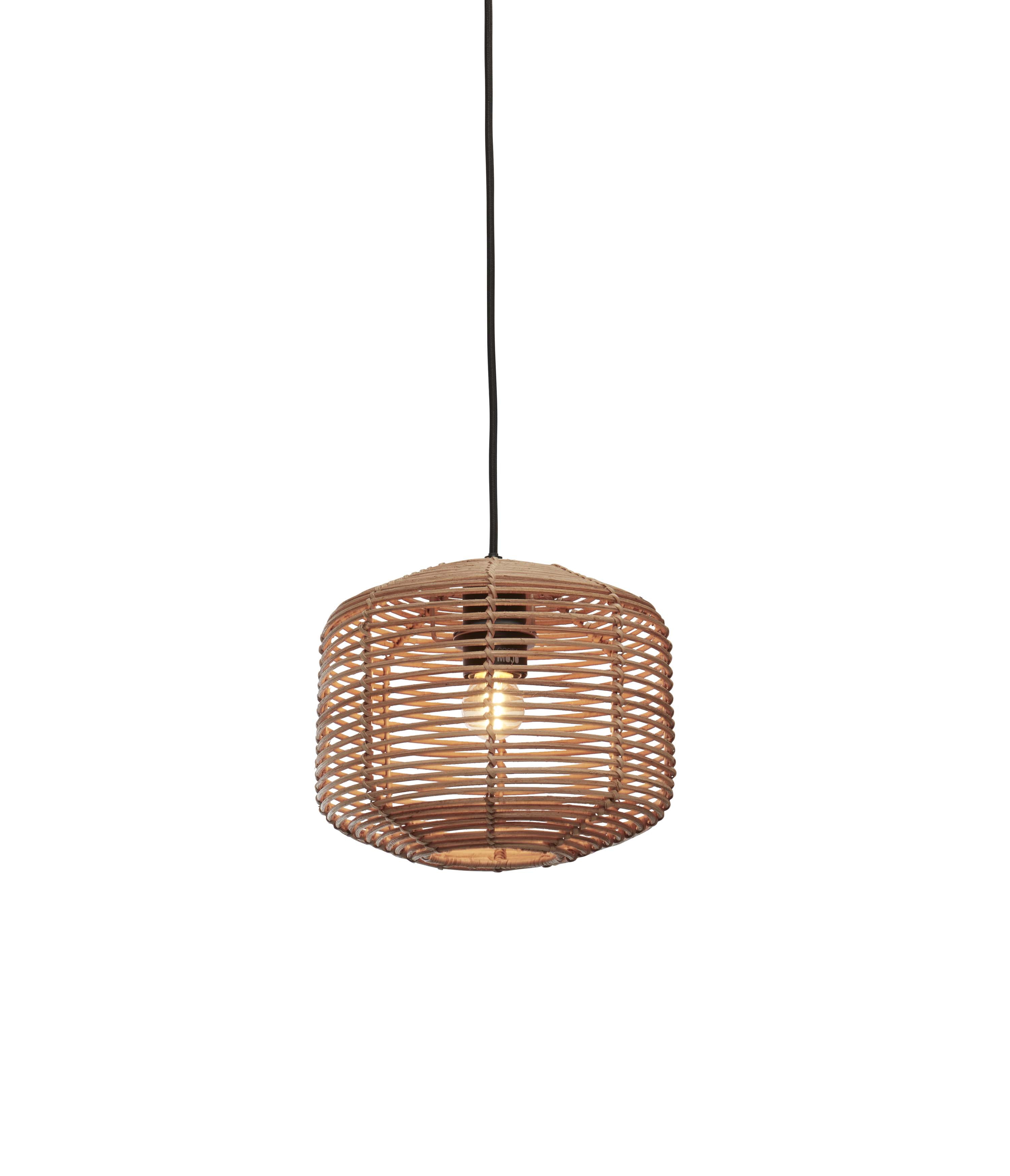 GOOD&MOJO Hanglamp 'Tanami' Rotan, 25cm, kleur Naturel