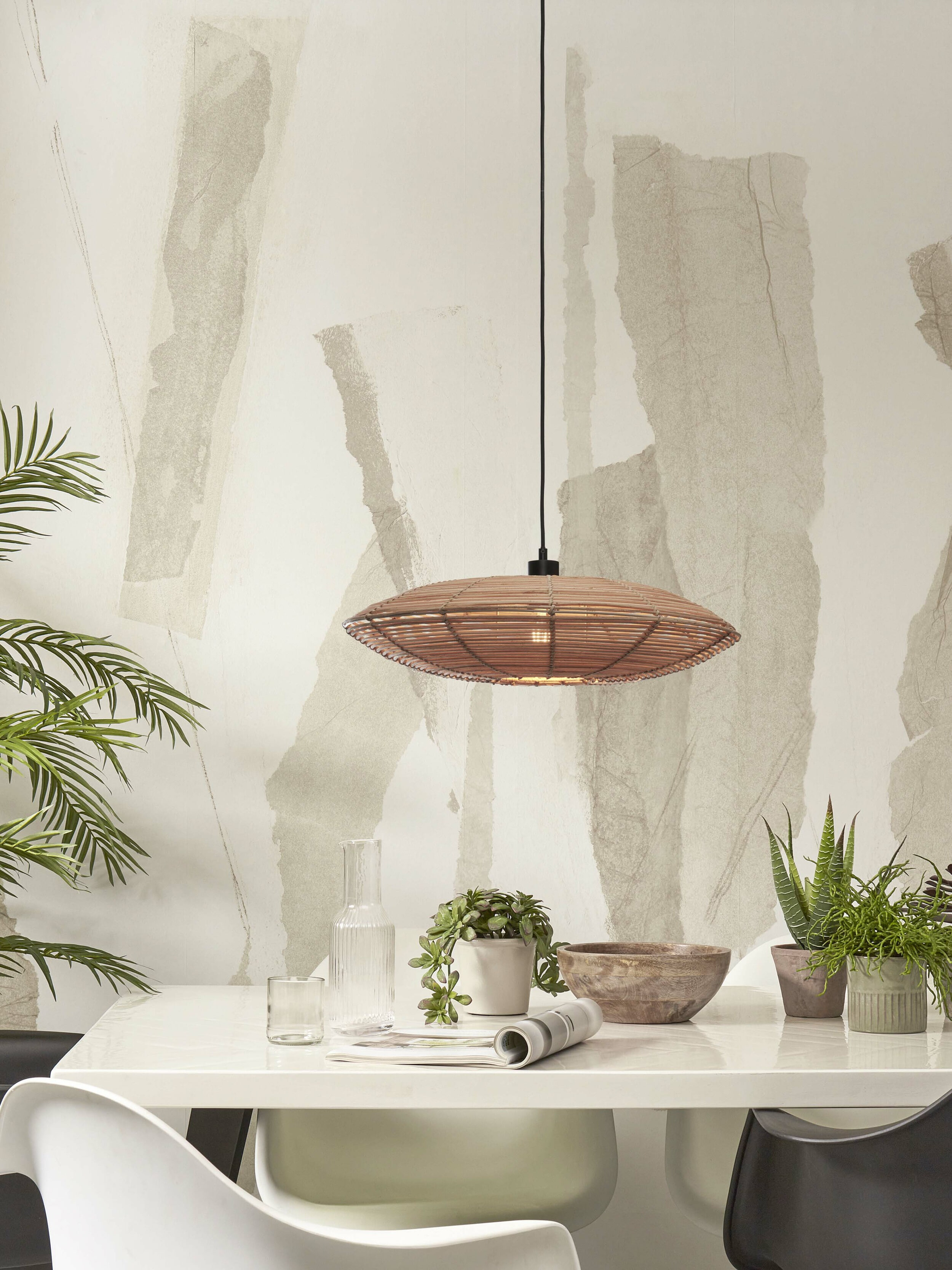 GOOD&MOJO Hanglamp 'Tanami' Rotan, 55cm, kleur Naturel