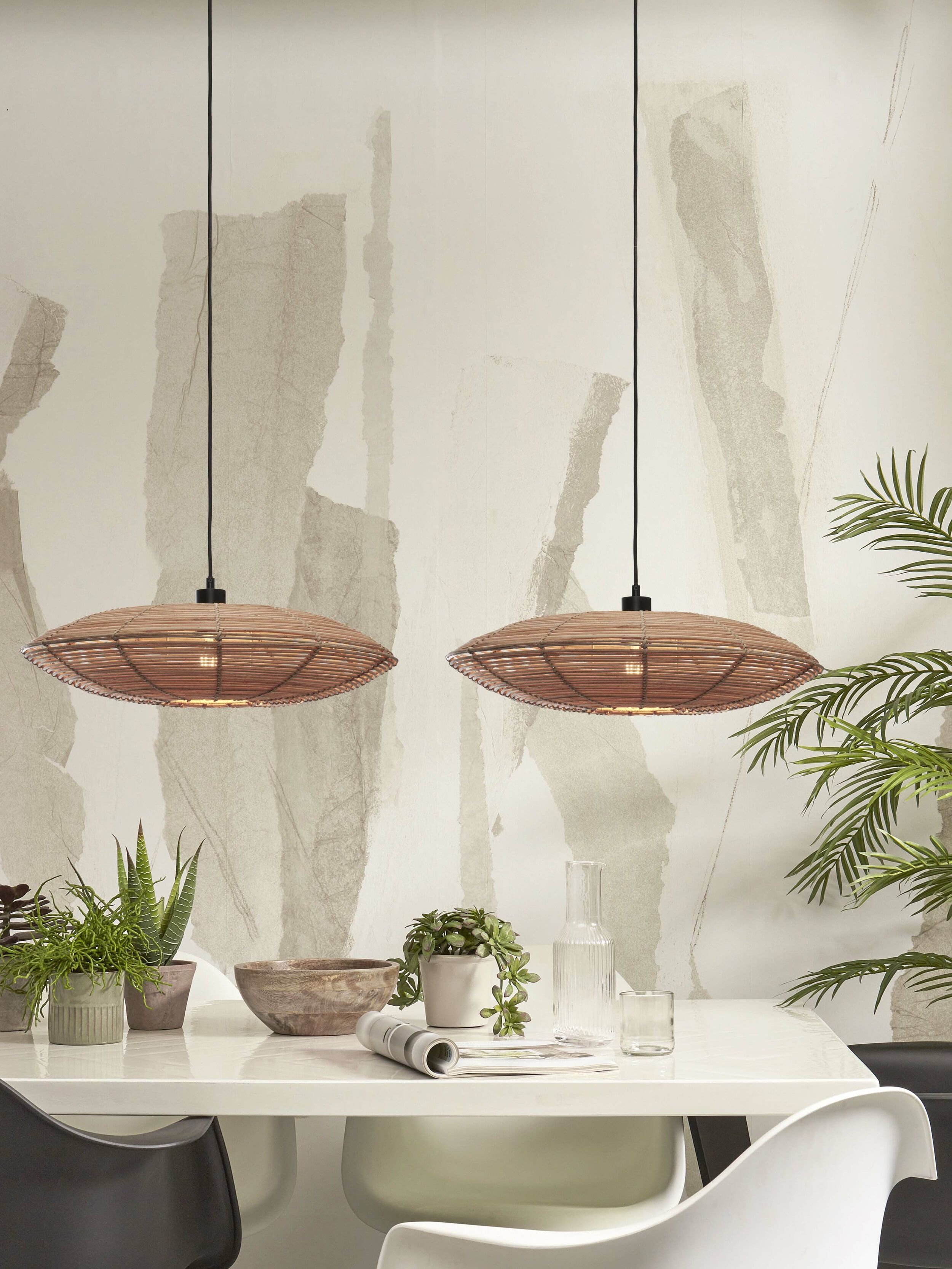 GOOD&MOJO Hanglamp 'Tanami' Rotan, 55cm, kleur Naturel