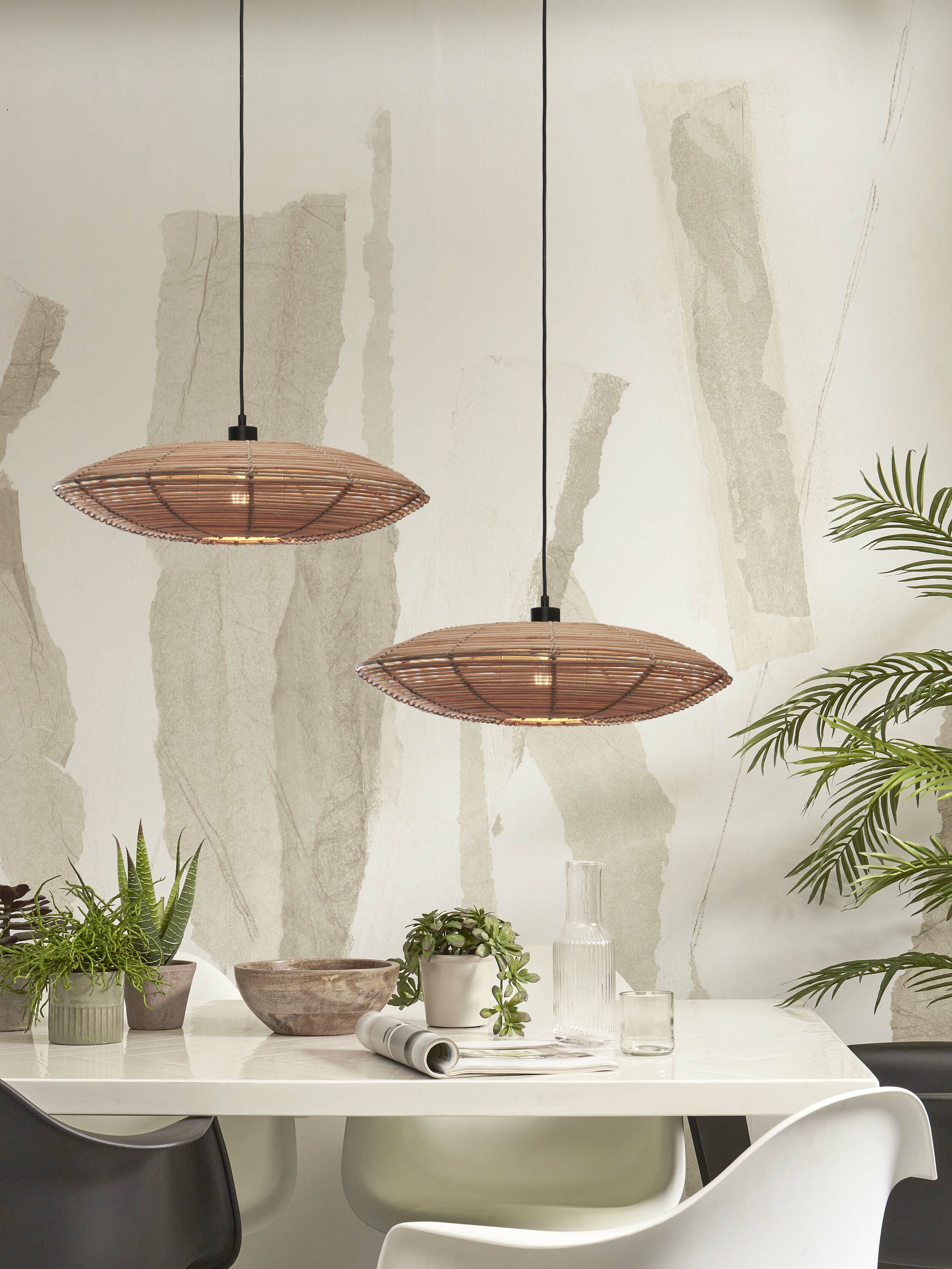 GOOD&MOJO Hanglamp 'Tanami' Rotan, 55cm, kleur Naturel
