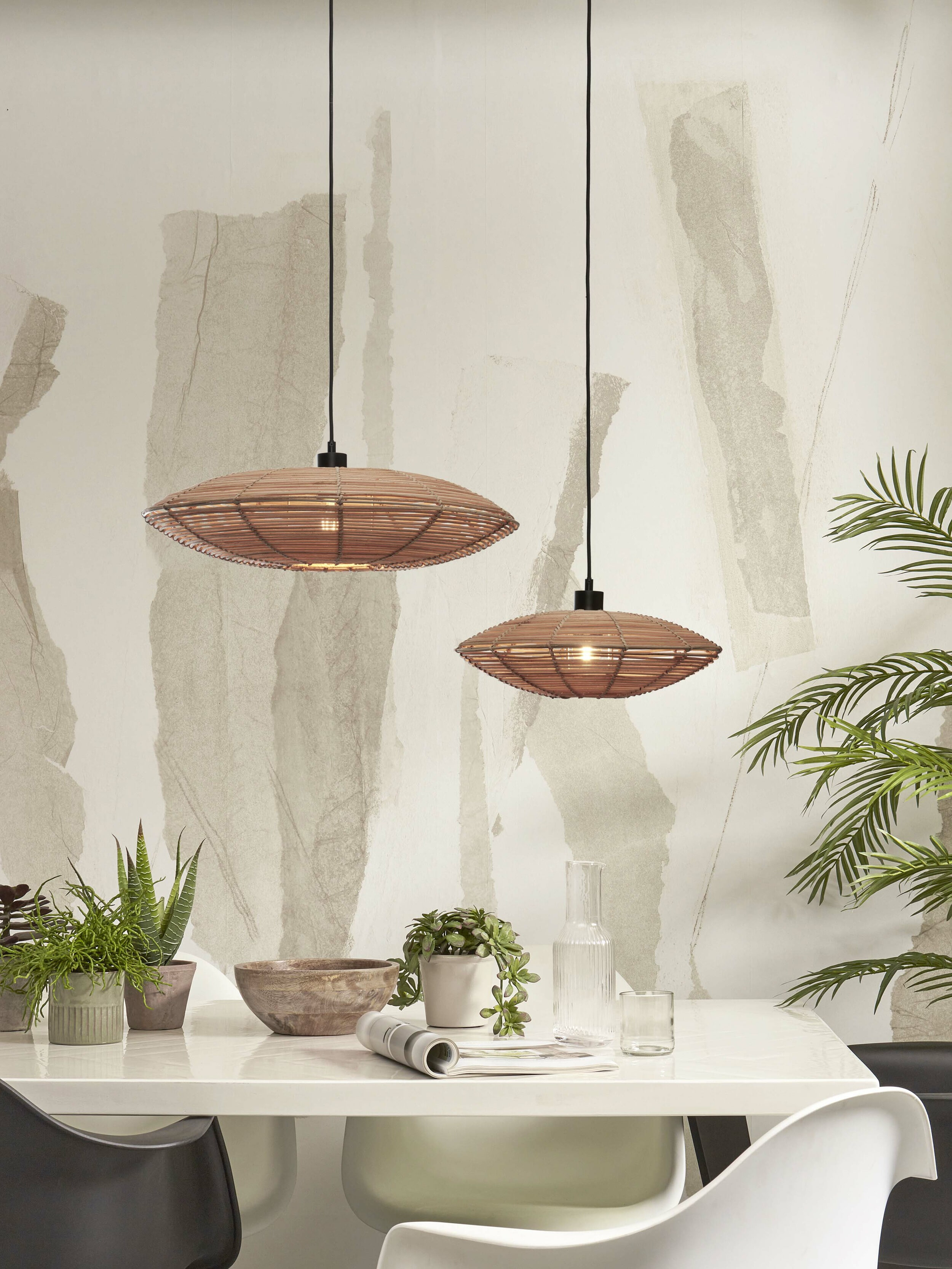 GOOD&MOJO Hanglamp 'Tanami' Rotan, 55cm, kleur Naturel