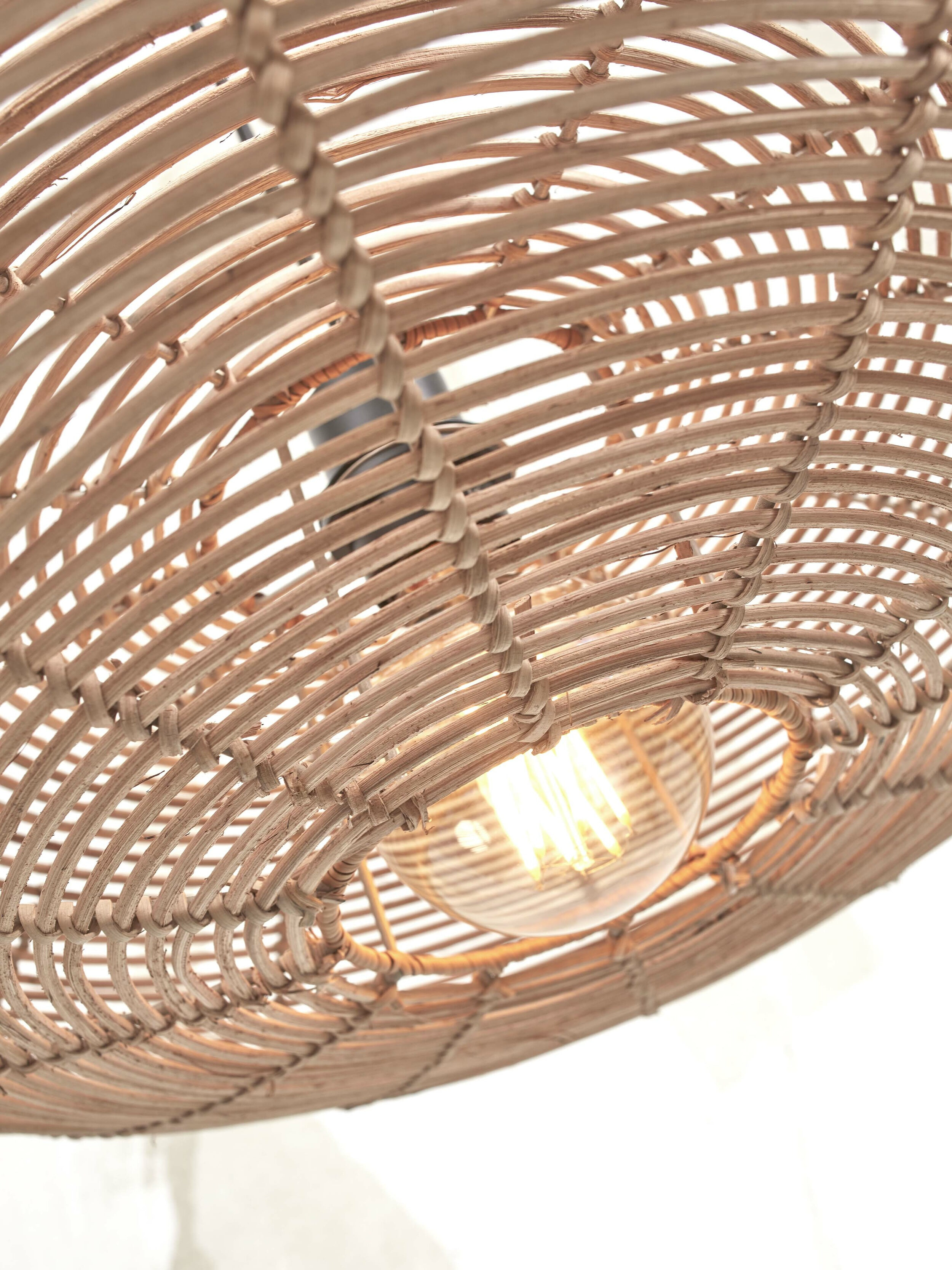 GOOD&MOJO Hanglamp 'Tanami' Rotan, 55cm, kleur Naturel