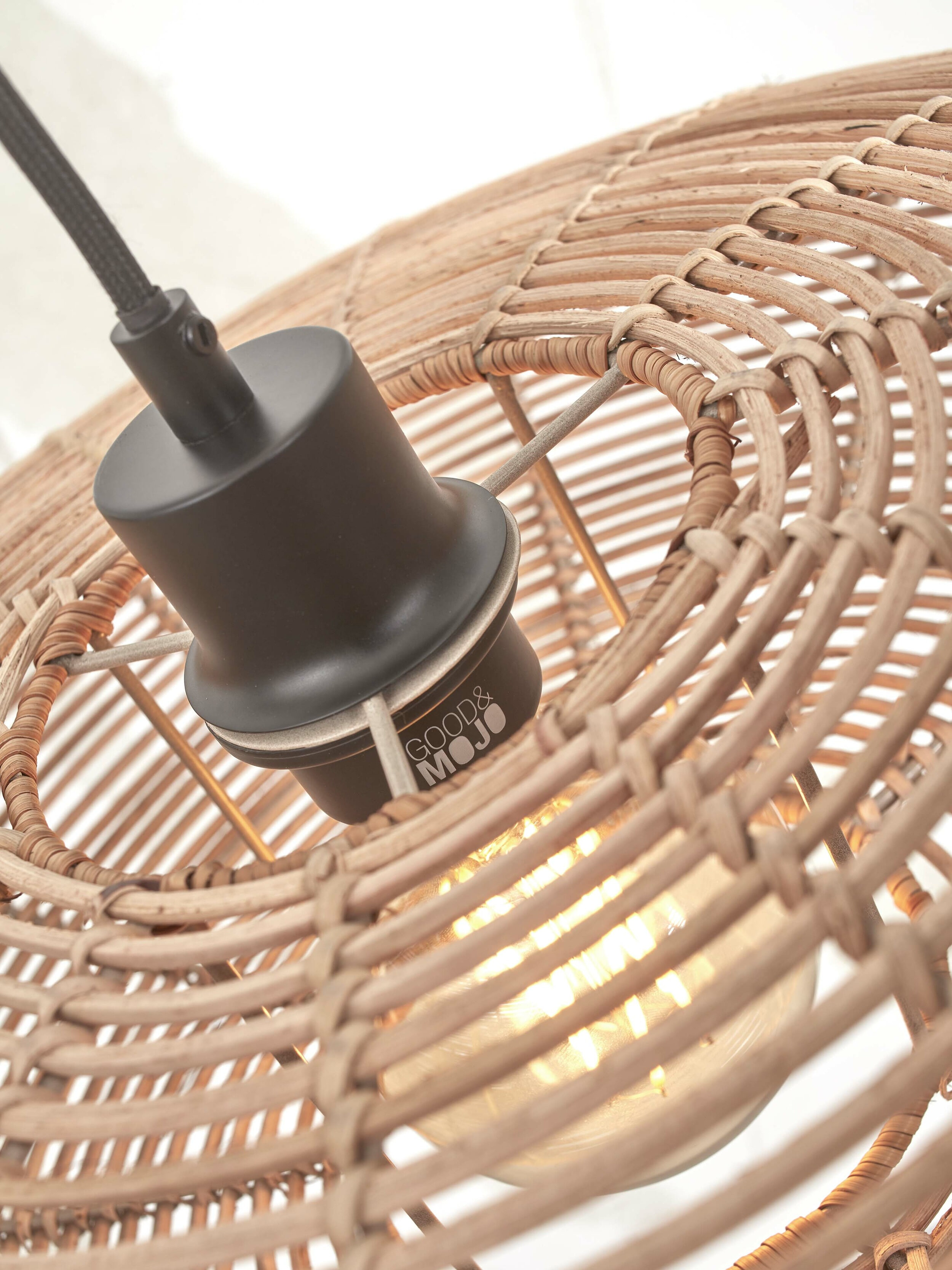 GOOD&MOJO Hanglamp 'Tanami' Rotan, 55cm, kleur Naturel