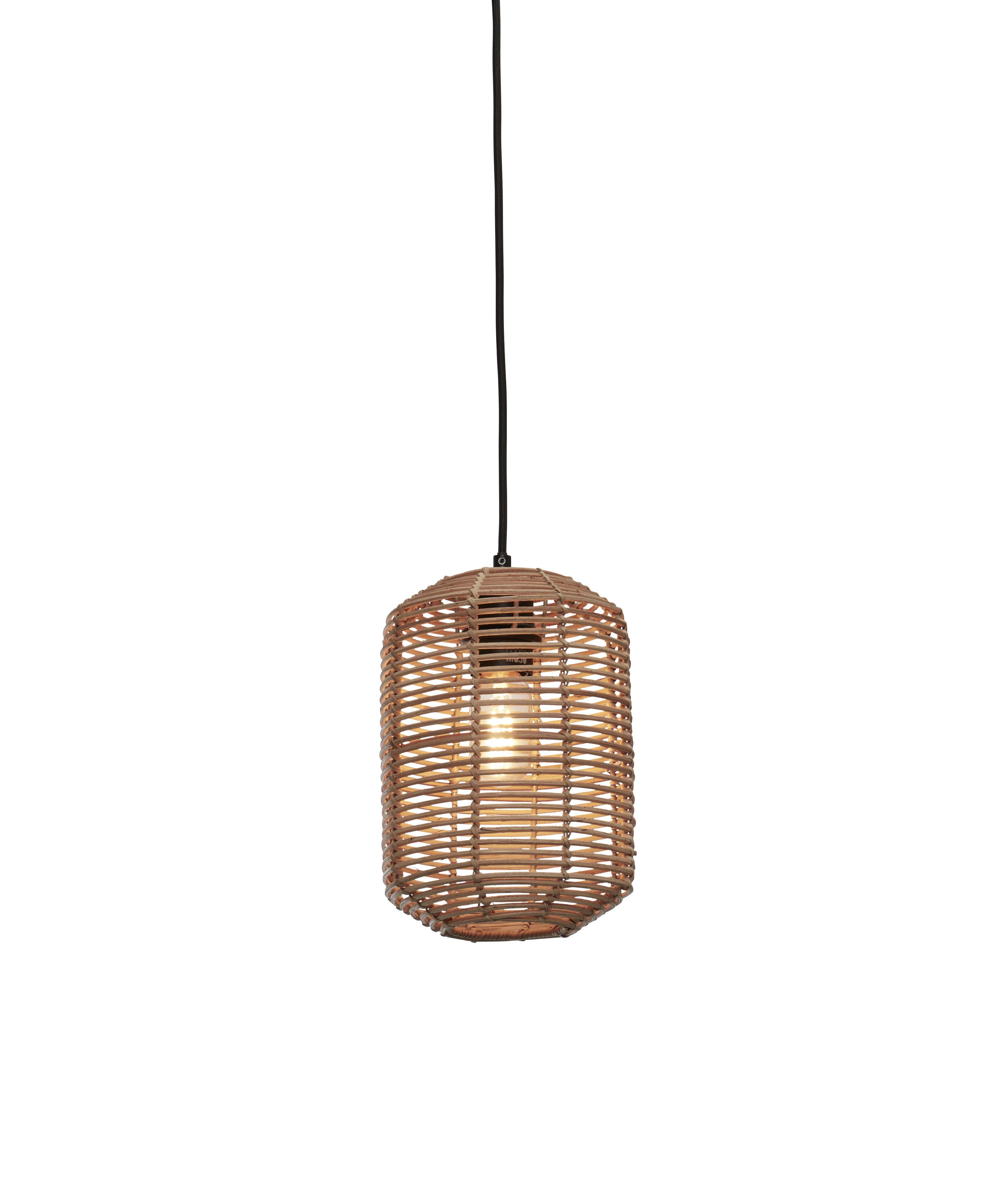 GOOD&MOJO Hanglamp 'Tanami' Rotan, 18cm, kleur Naturel