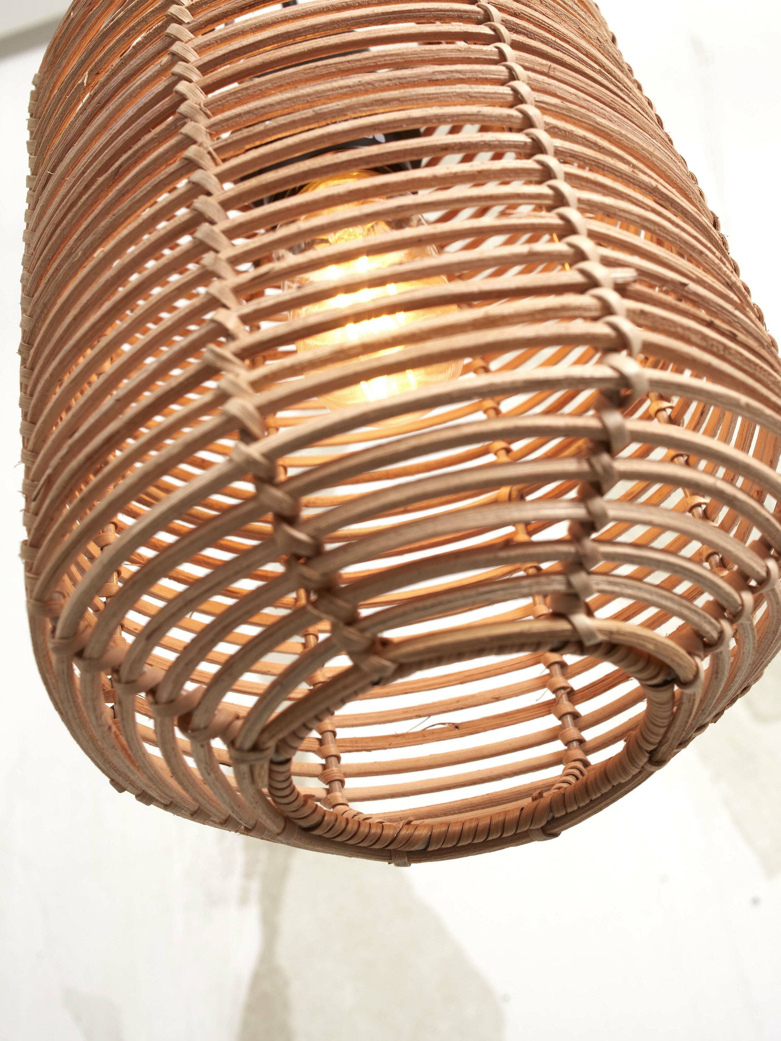 GOOD&MOJO Hanglamp 'Tanami' Rotan, 18cm, kleur Naturel