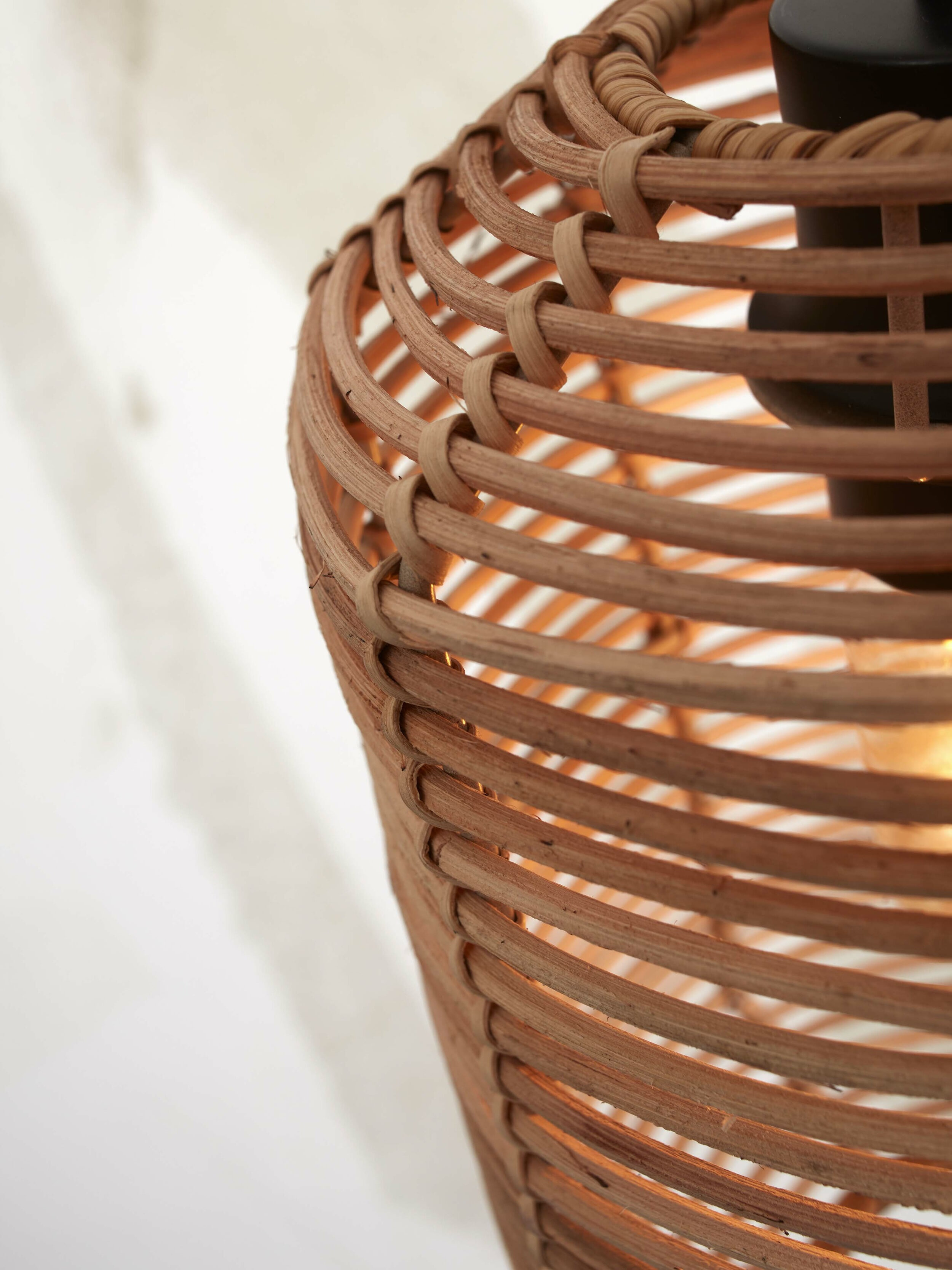 GOOD&MOJO Hanglamp 'Tanami' Rotan, 18cm, kleur Naturel