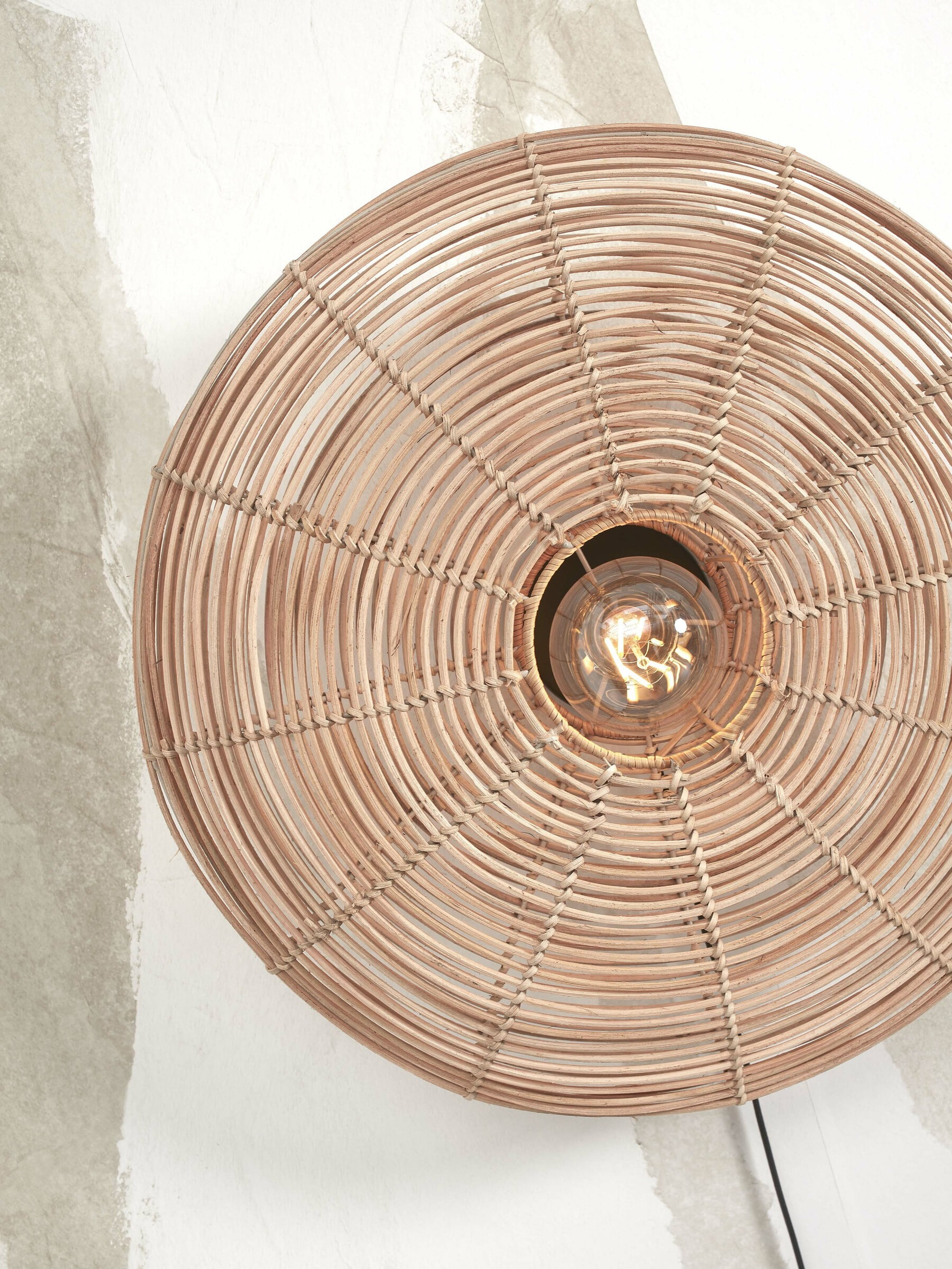 GOOD&MOJO Wandlamp 'Tanami' Rotan, 55cm, kleur Naturel