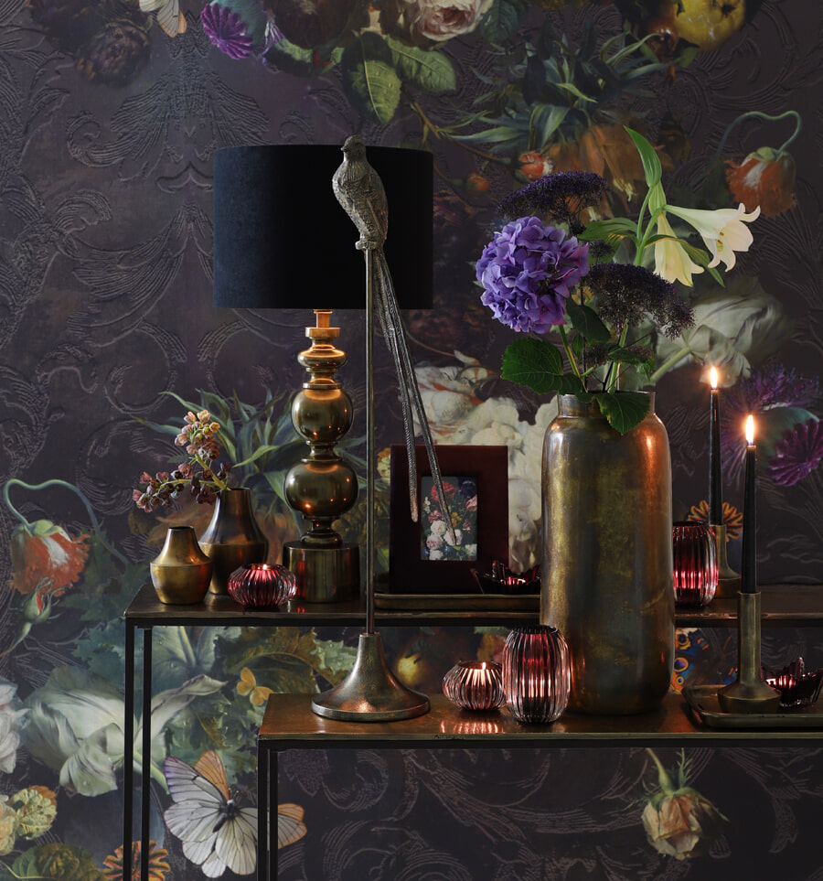 Light & Living Sidetable 'Hartsville', set van 2 stuks, donker bruin brons