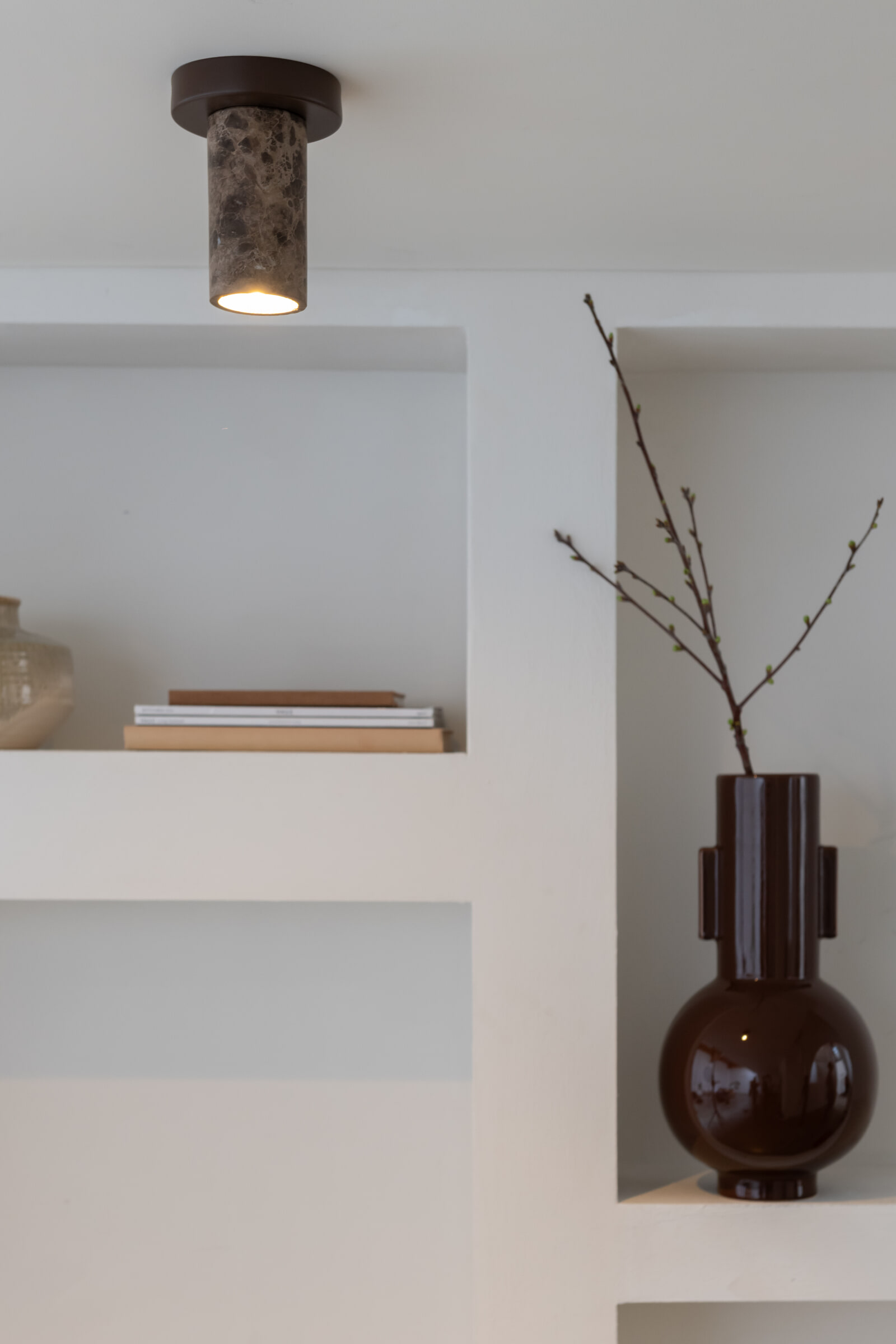 its about RoMi Plafondlamp 'Tivoli' Marmer, kleur Bruin