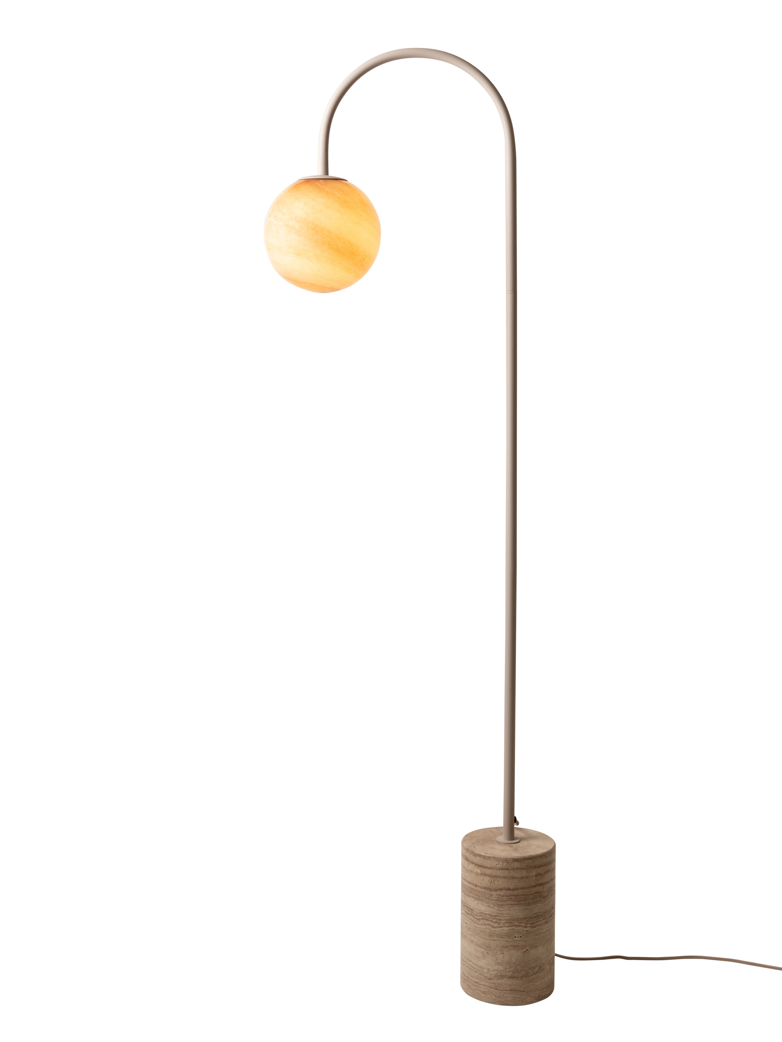 its about RoMi Vloerlamp 'Tivoli' Travertin en glas, 163cm