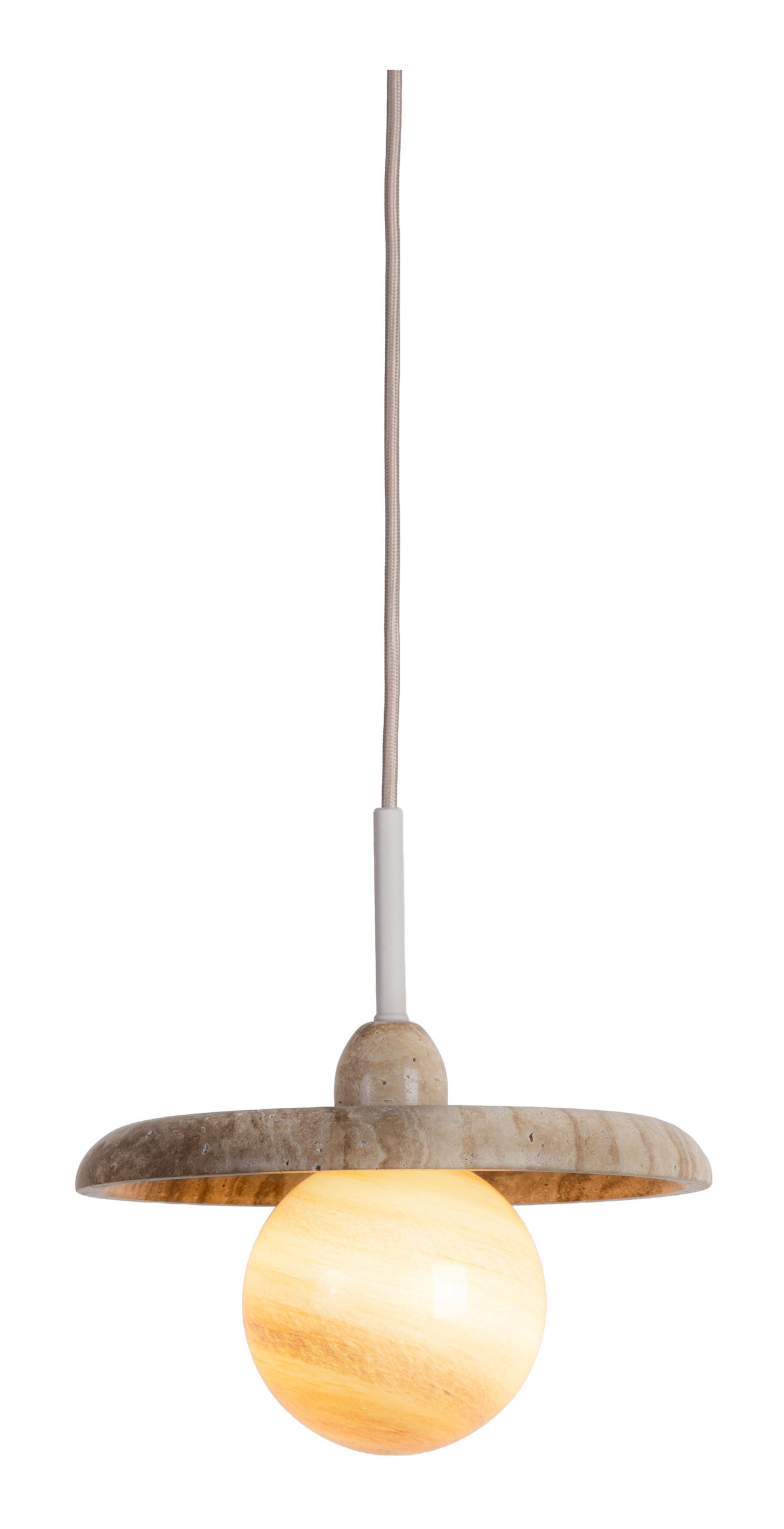 its about RoMi Hanglamp Tivoli Travertin & Glas - Zand