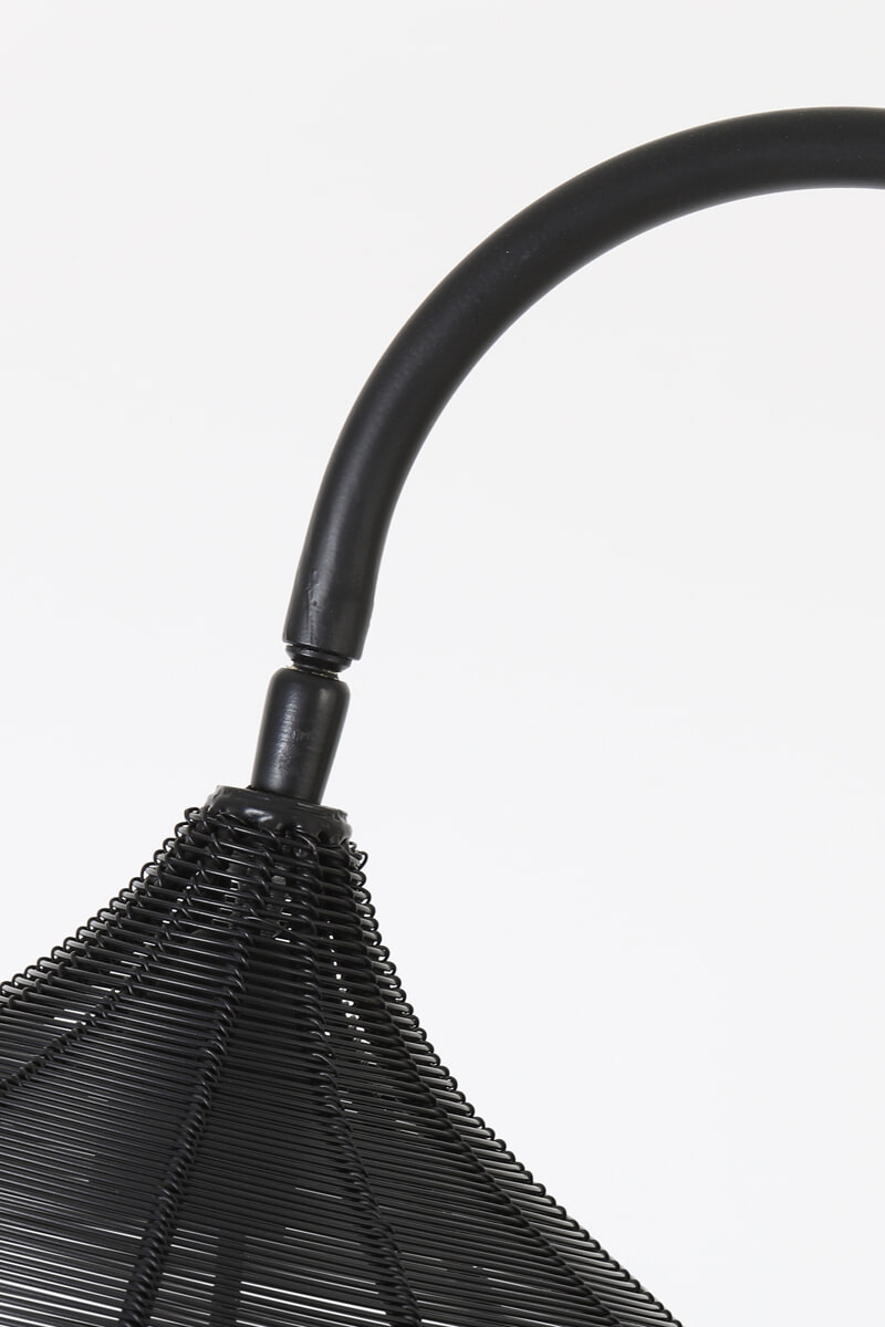Light & Living Vloerlamp 'Alvaro' 160cm, kleur Mat Zwart
