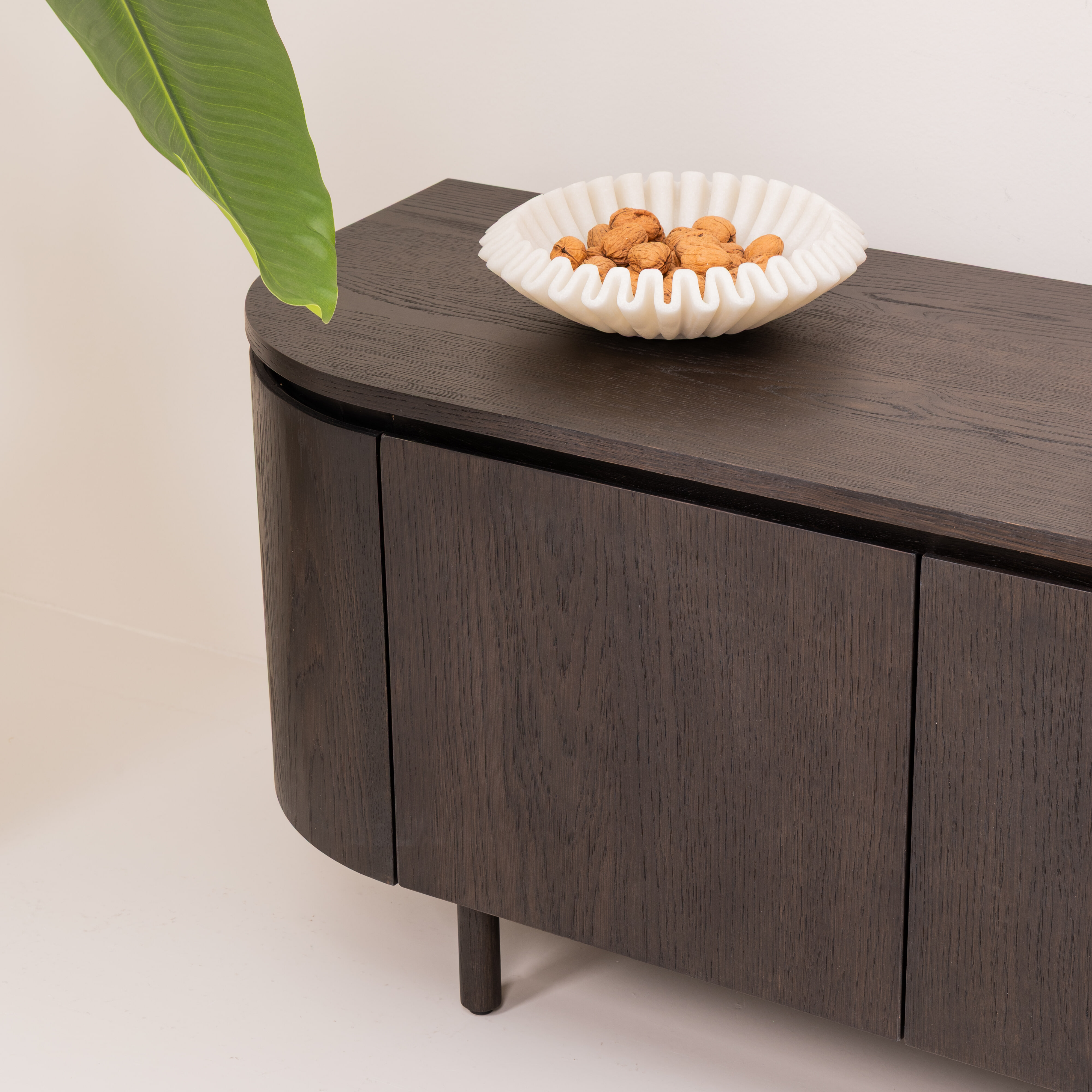Livingfurn TV-meubel 'Tobago' Eiken, 210cm, kleur Espresso