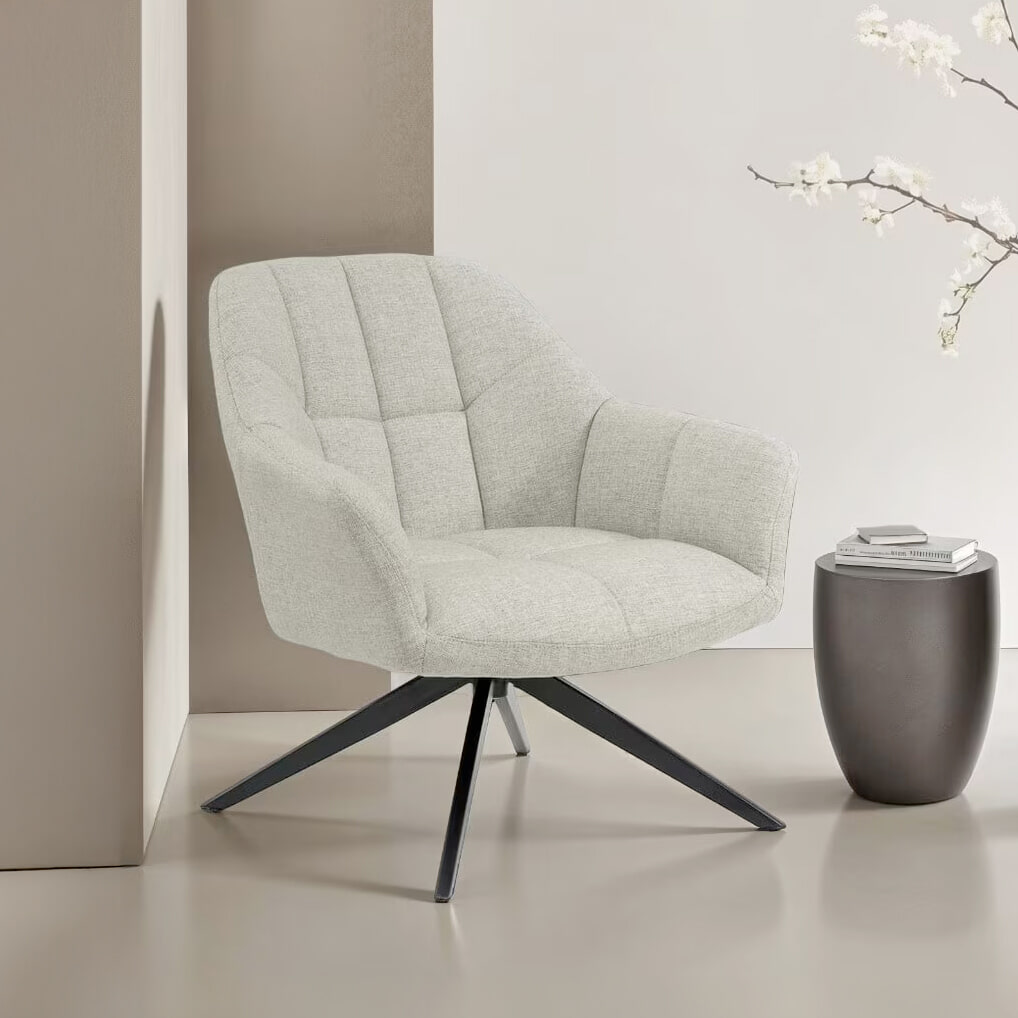 Livingfurn Draaifauteuil Tom - Zand