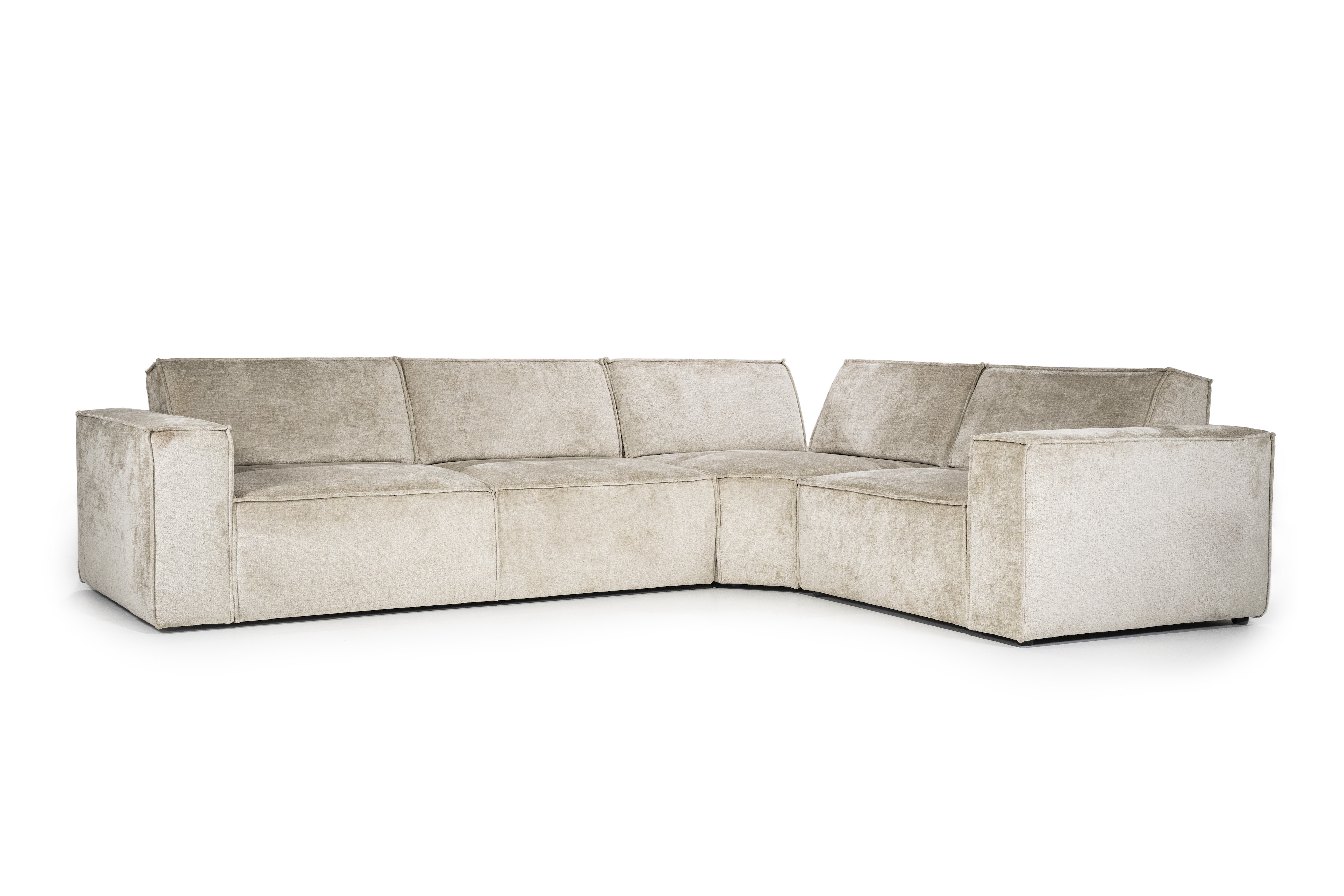 SEVN Hoekbank 'Tori' Rechts, 330cm, kleur Beige