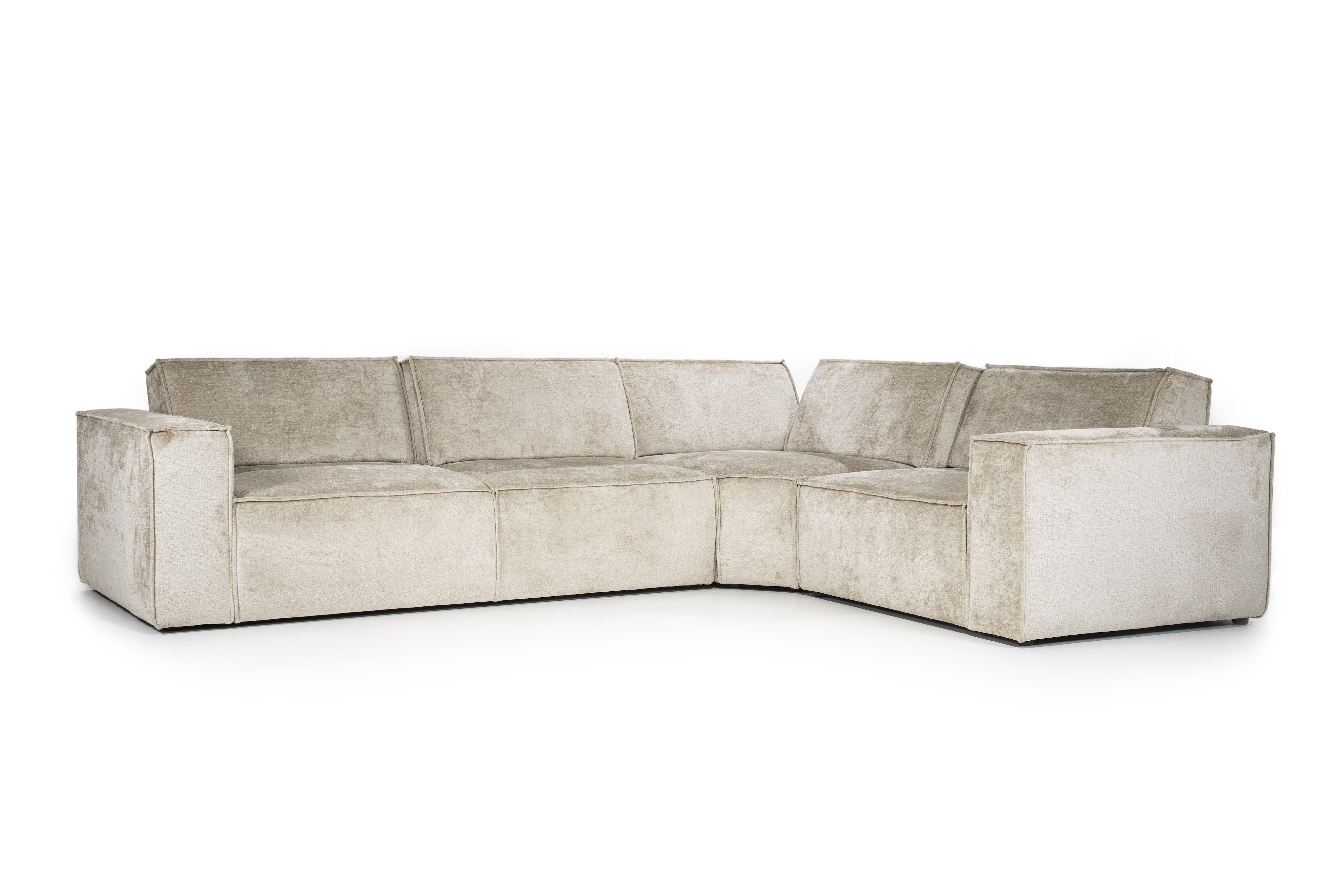 SEVN Hoekbank 'Tori' Rechts, 330cm, kleur Beige