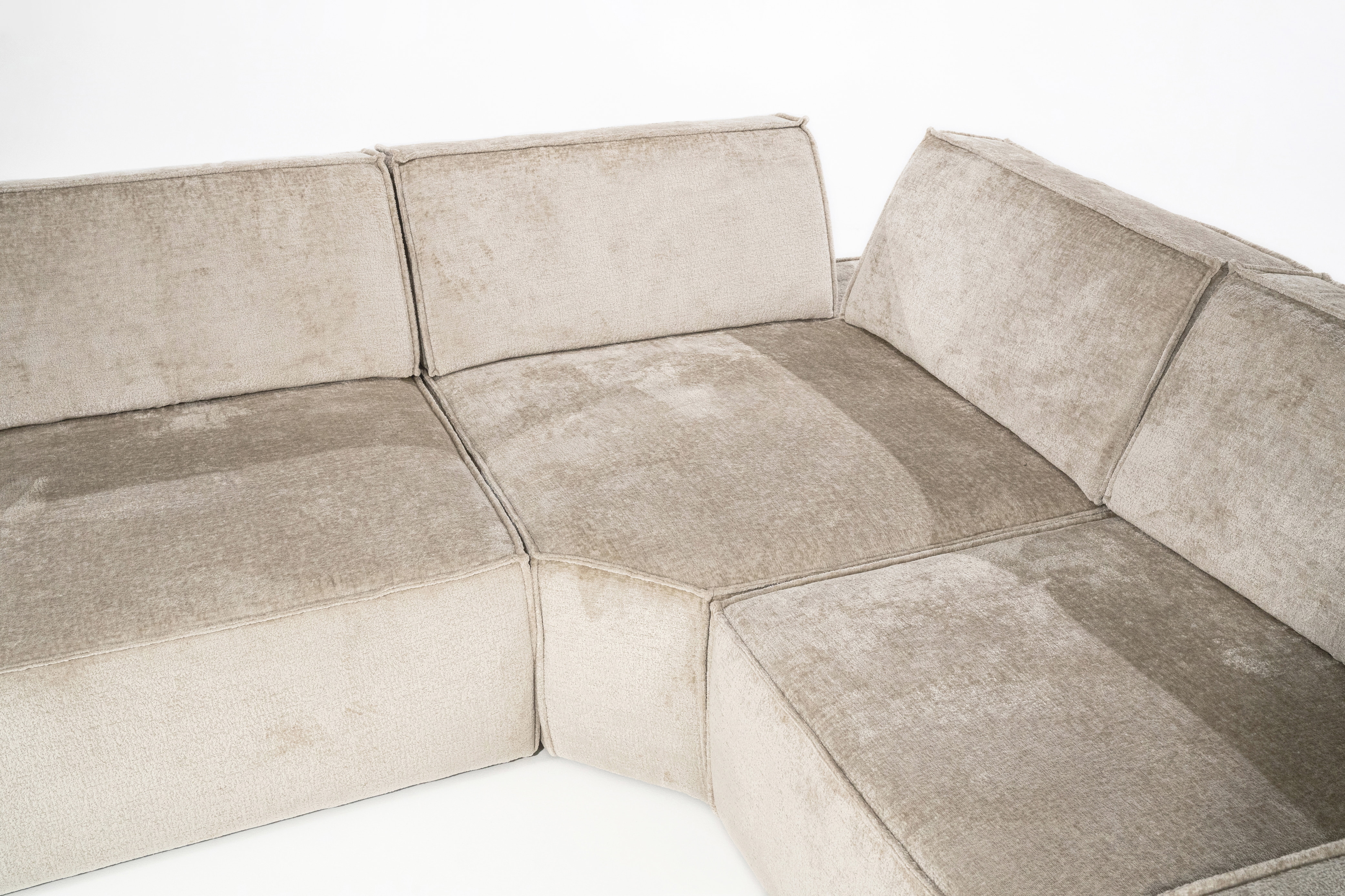 SEVN Hoekbank 'Tori' Rechts, 330cm, kleur Beige