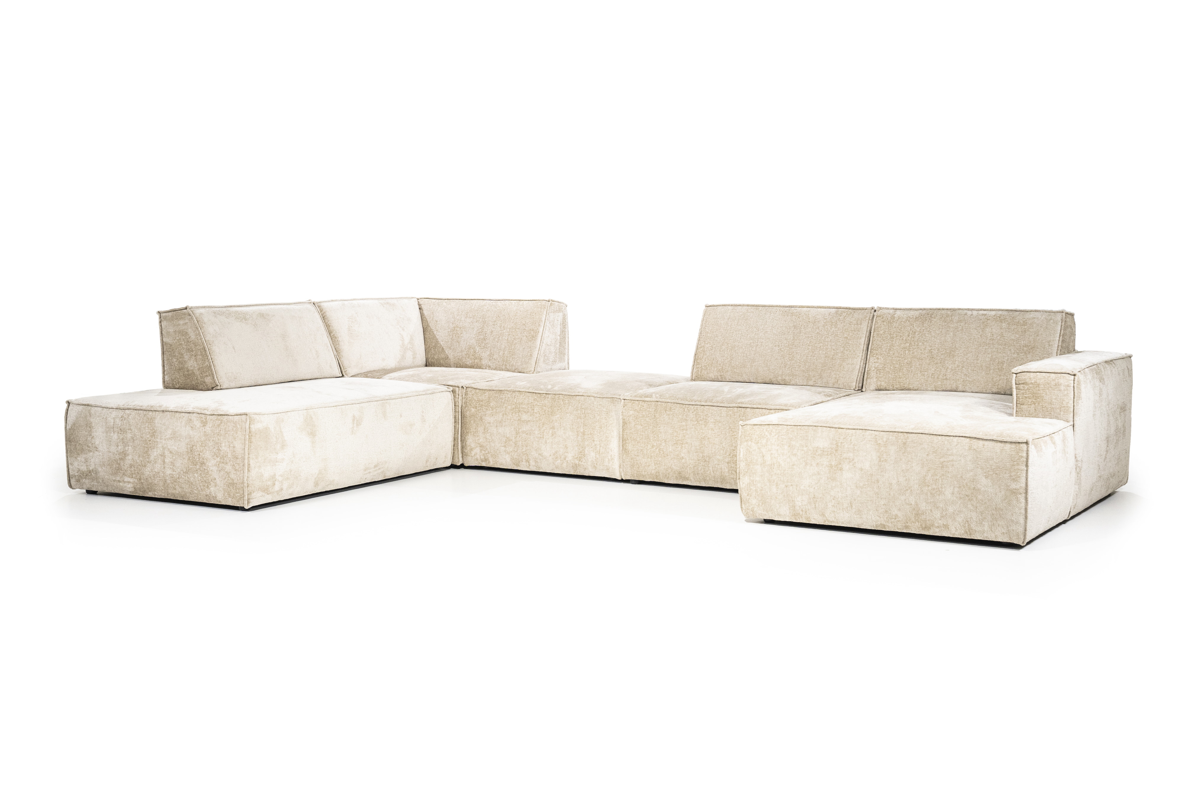 SEVN Hoekbank 'Tori' Links, 404cm, kleur Beige