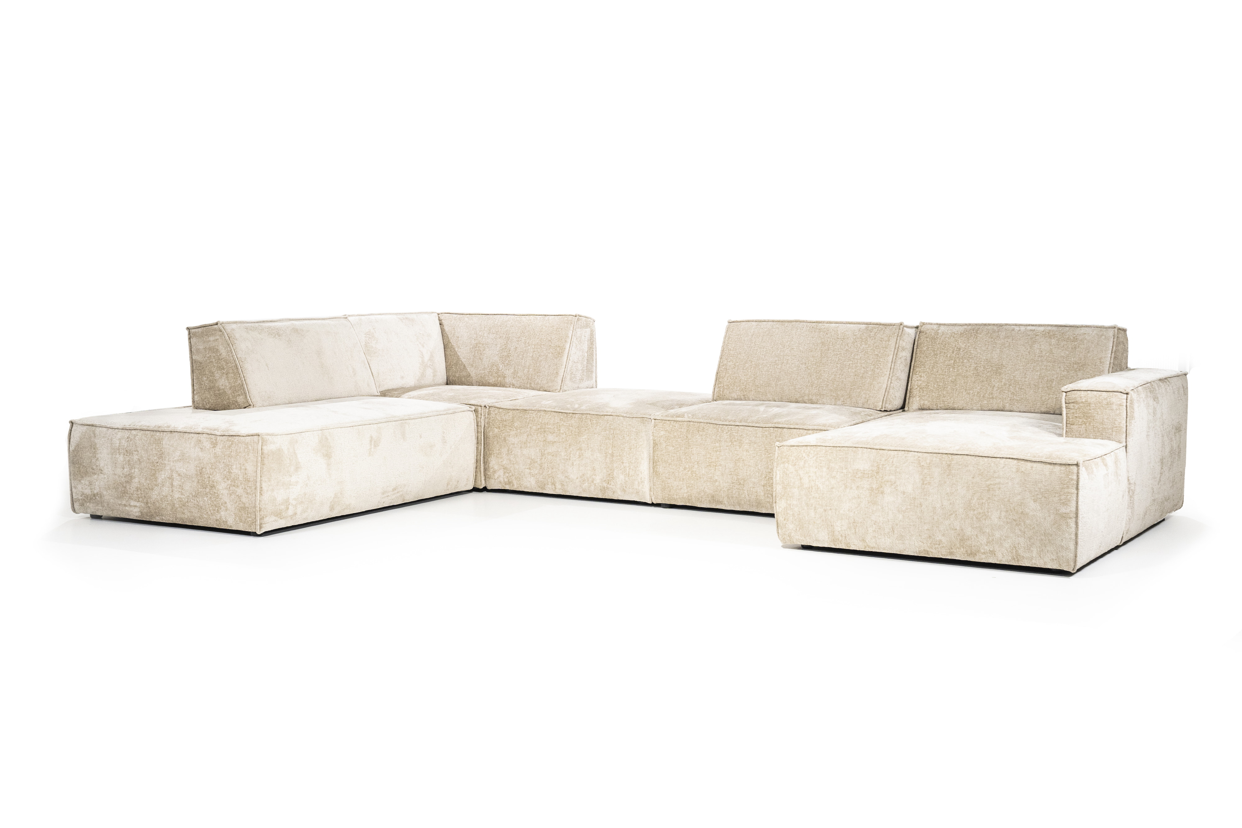 SEVN Hoekbank 'Tori' Links, 404cm, kleur Beige