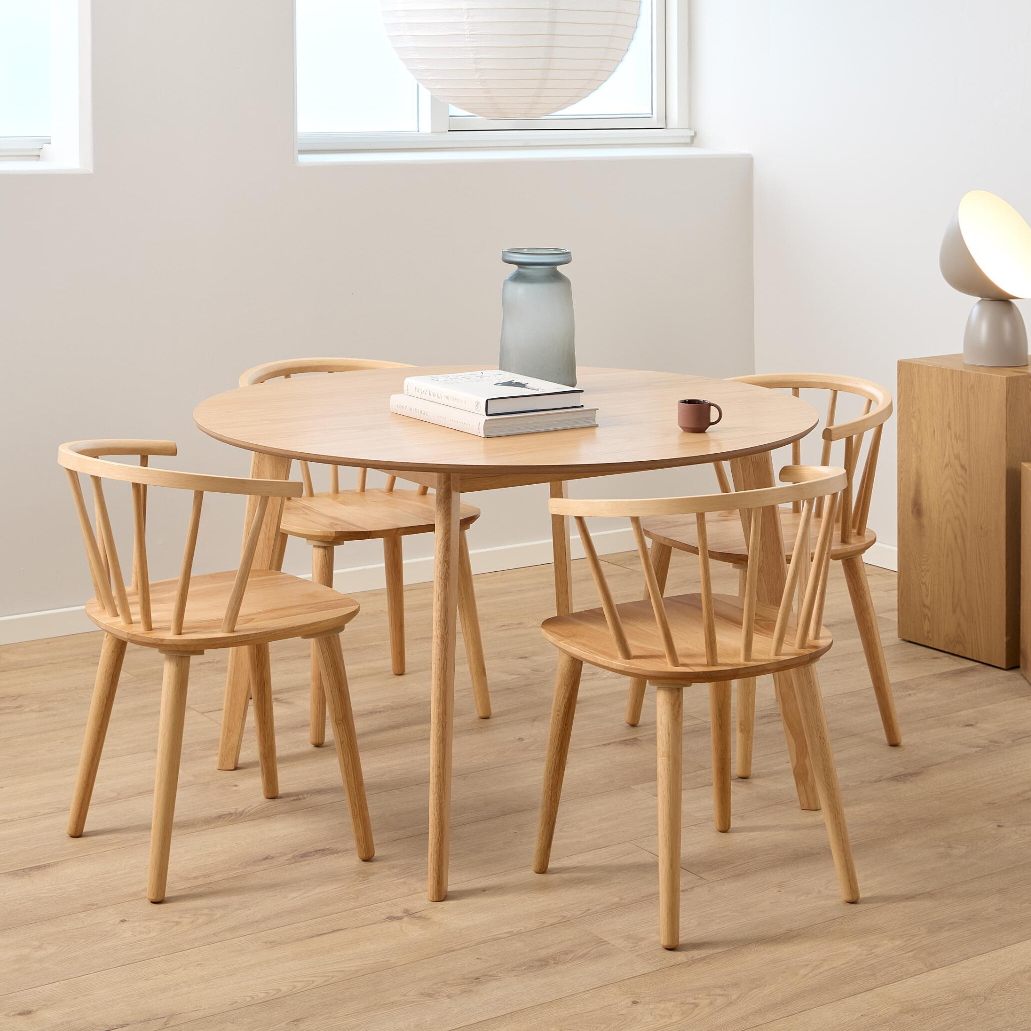 Bendt Ronde Eettafel Torkil 120cm - Naturel Eiken
