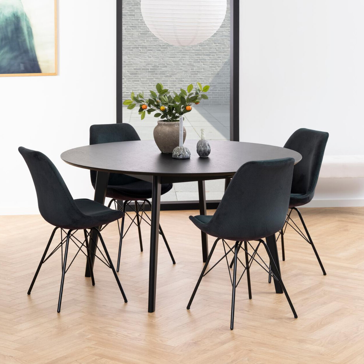 Sohome Ronde Eettafel 'Kennita' 140cm, kleur Zwart