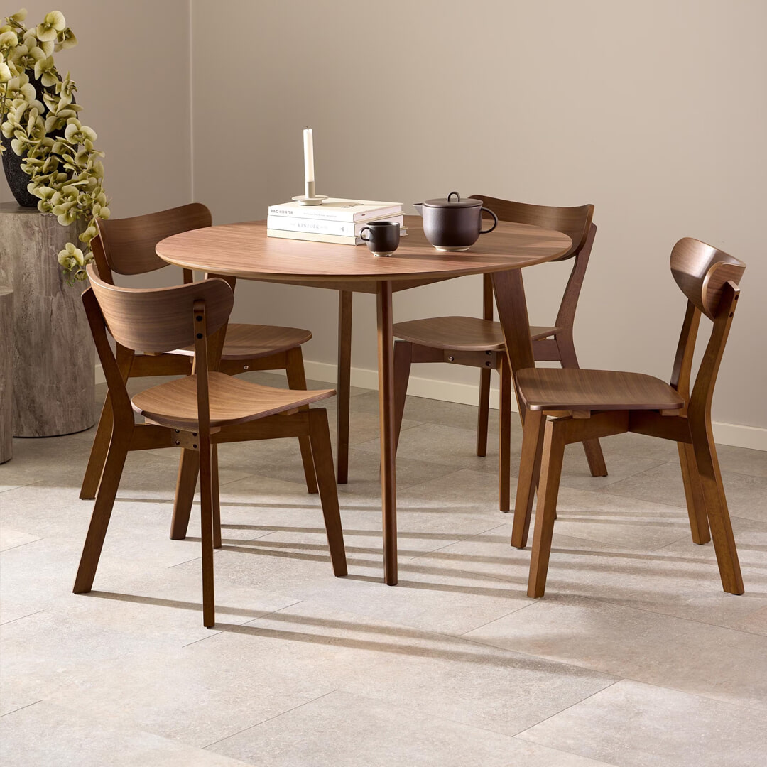 Bendt Ronde Eettafel Torkil 105cm - Bruin