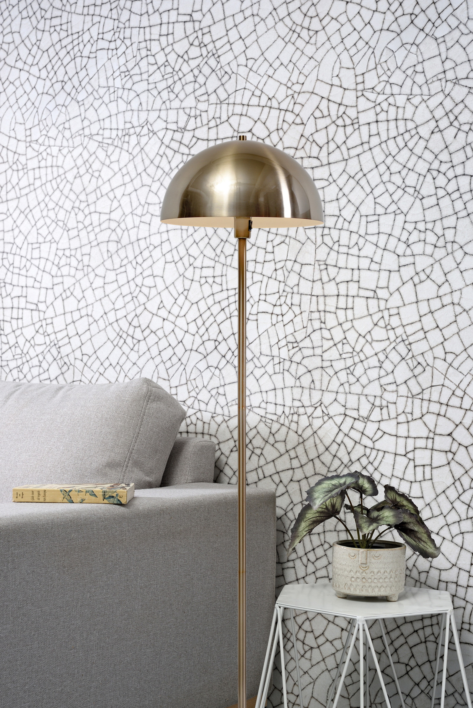 its about RoMi Vloerlamp 'Toulouse' 150cm, kleur Goud