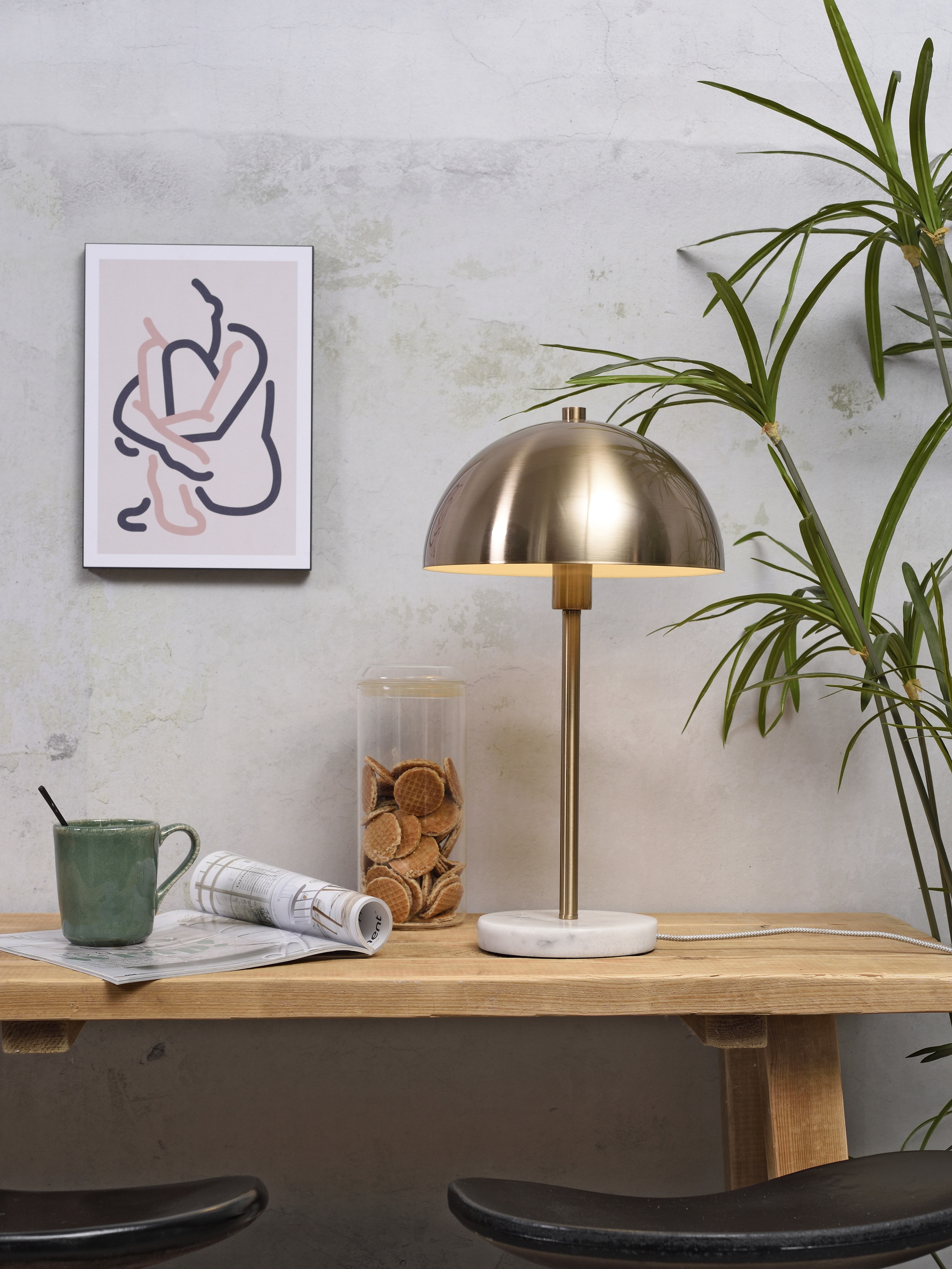 its about RoMi Tafellamp 'Toulouse' 45cm, kleur Goud