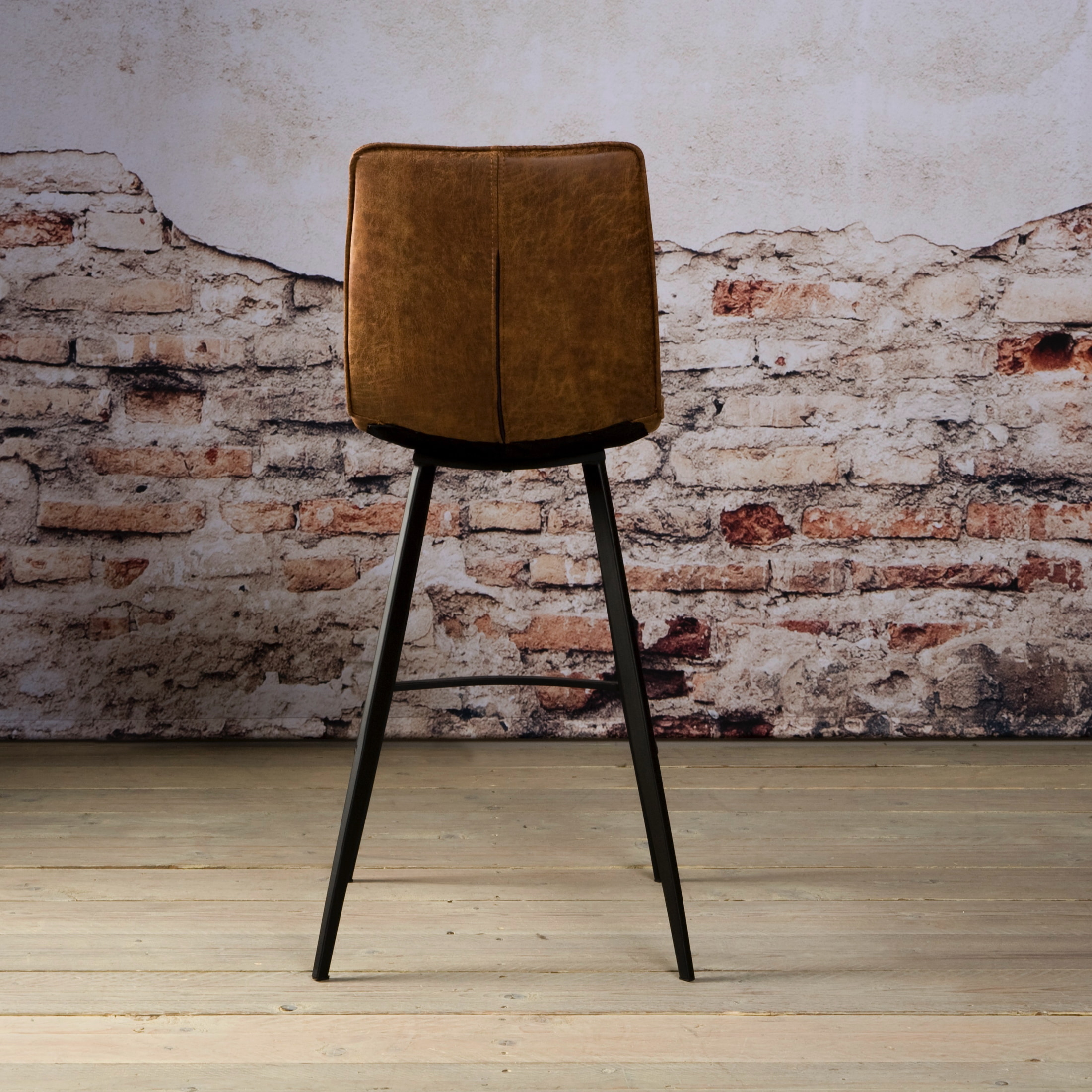 Tower Living Barkruk 'Pamplona ' (zithoogte 75cm), kleur cognac