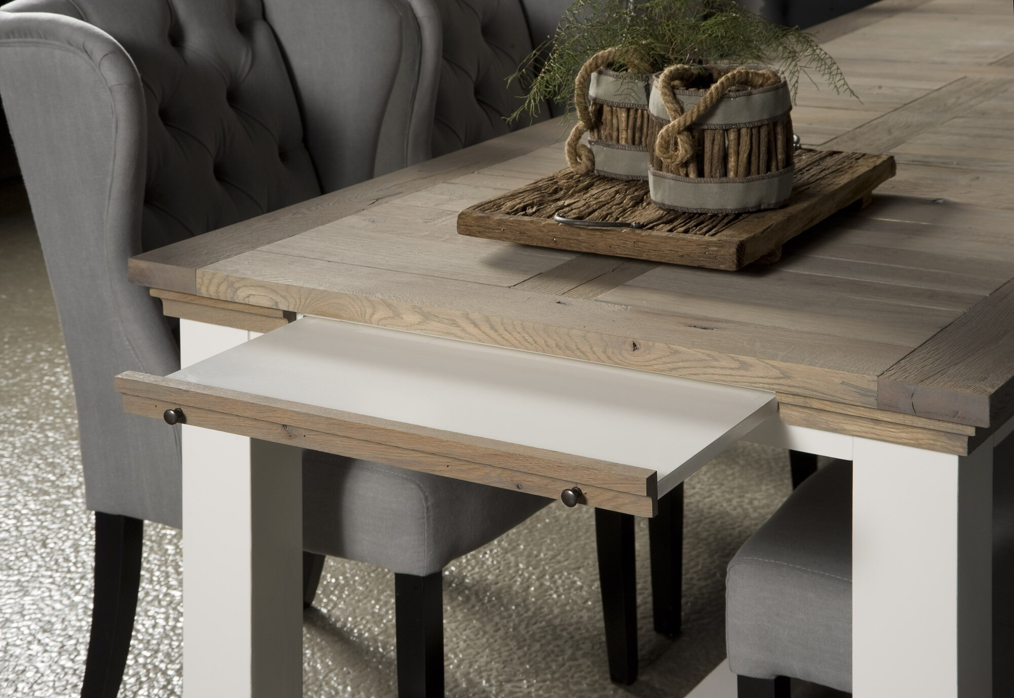 Tower Living Eettafel 'Parma' 160 x 90, kleur wit