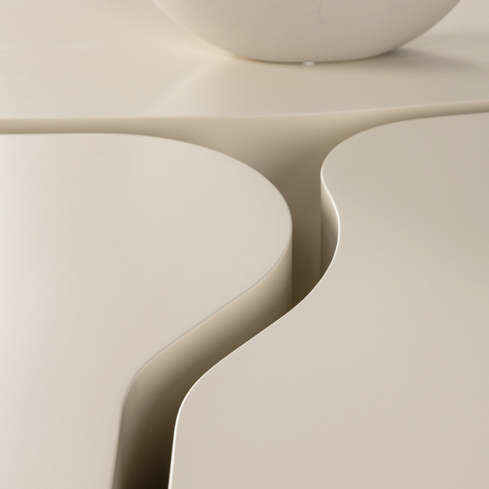 Nohr Organische Salontafel 'Tri' Set van 3 stuks, kleur Beige