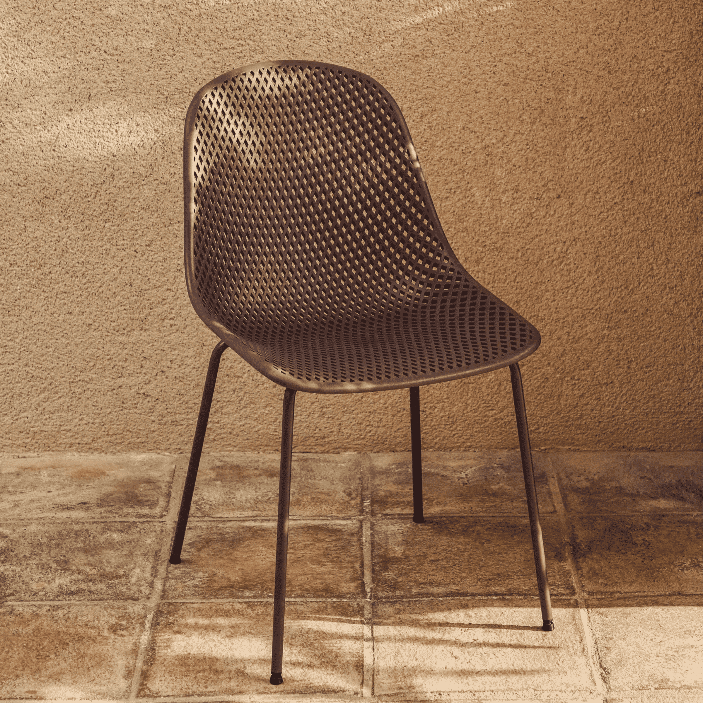 Kave Home Tuinstoel 'Quinby' kleur Bruin