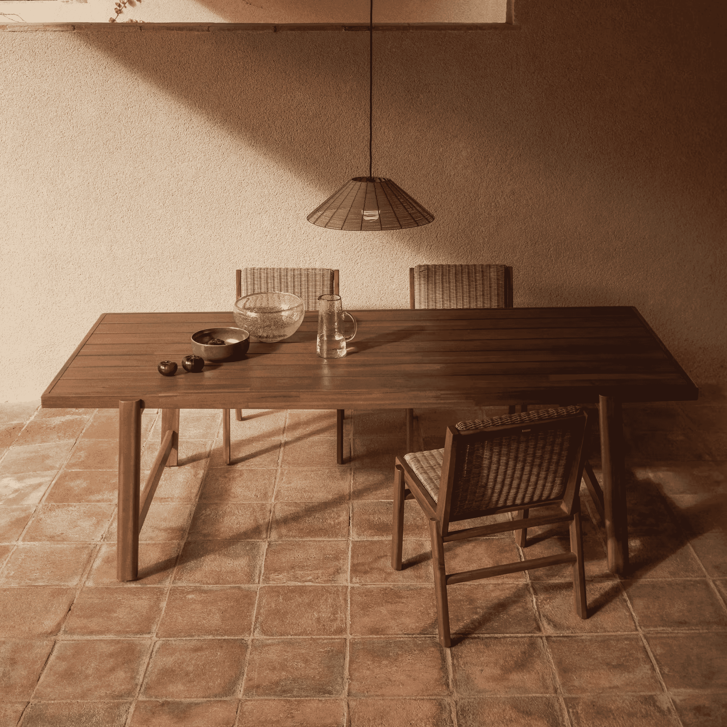 Kave Home Tuintafel 'Itani' Acaciahout, 240 x 100cm