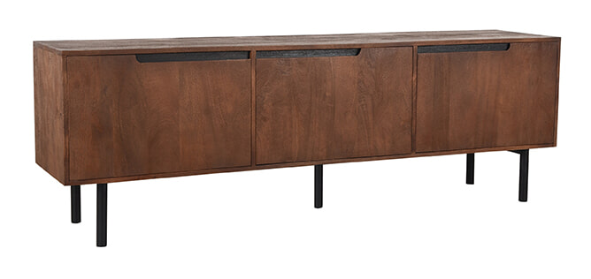 LABEL51 TV-meubel Rio Espresso Mangohout, 180cm