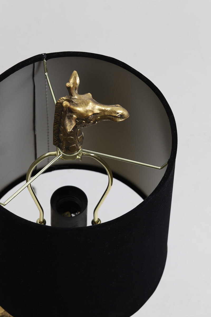 Light & Living Tafellamp 'Giraffe' 68cm, kleur Zwart
