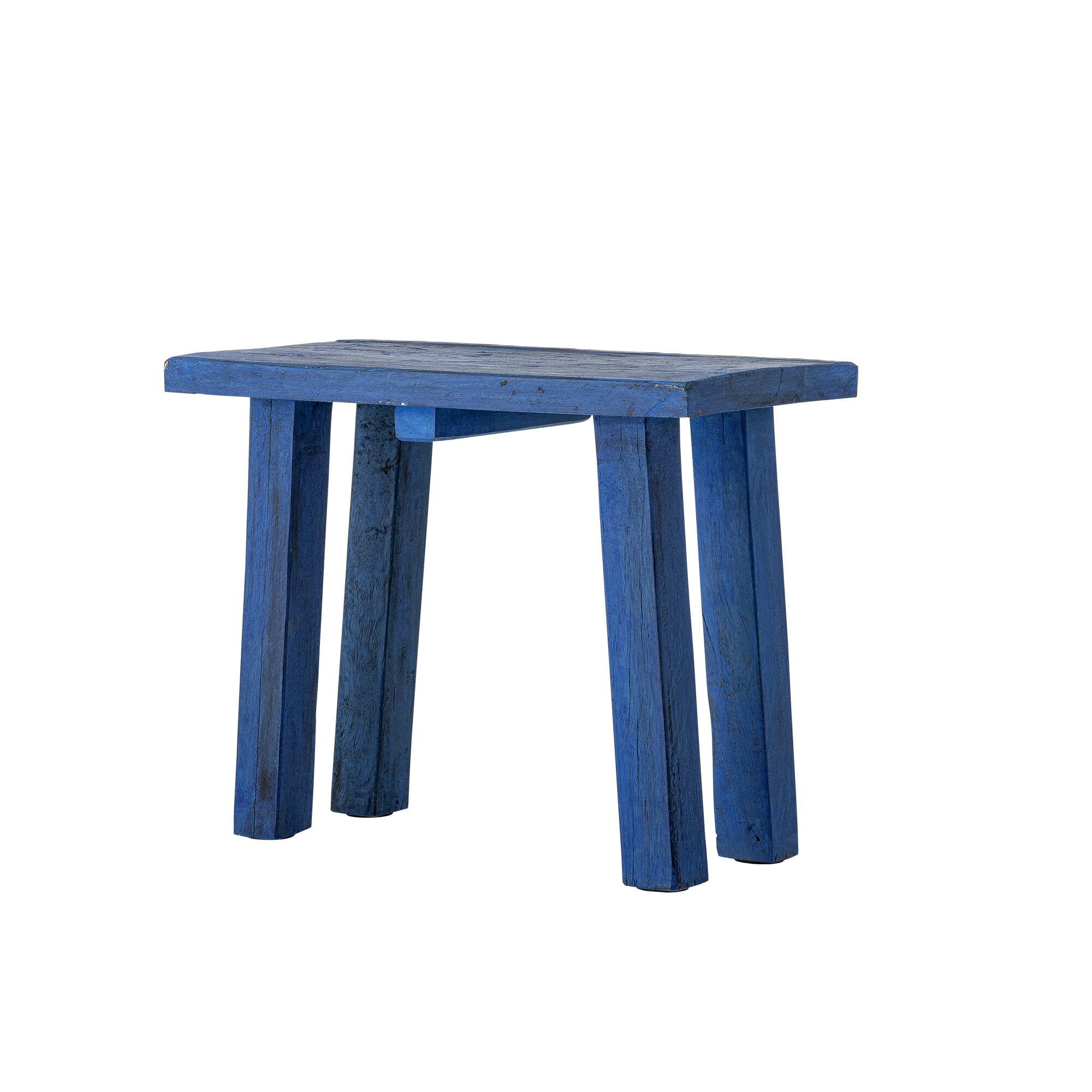 Bloomingville Bijzettafel Porir Gerecycled hout, 30 x 18cm - Blauw