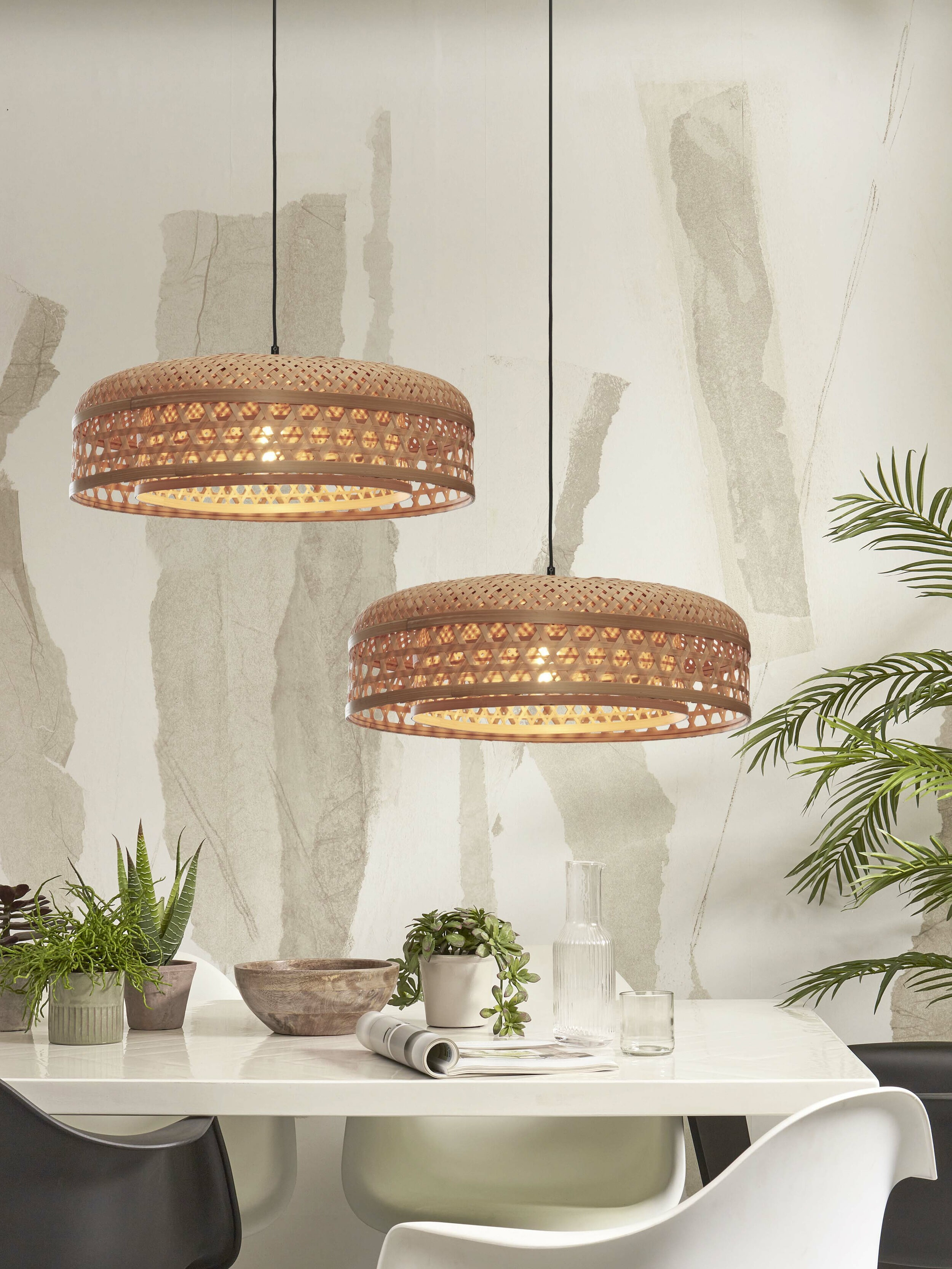 GOOD&MOJO Hanglamp 'Ubud' Bamboe, 60cm, kleur Naturel