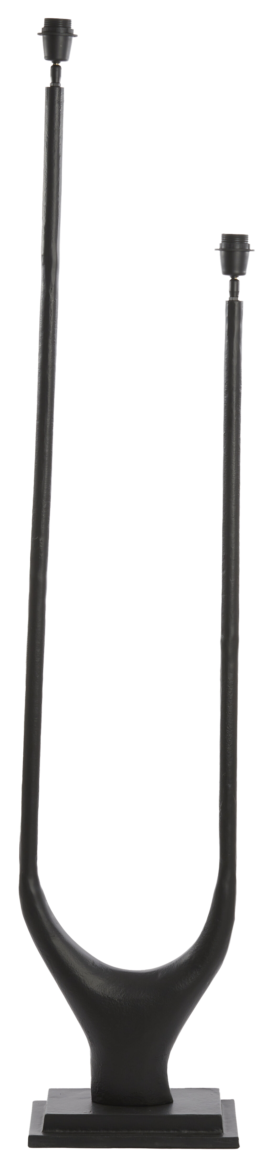 Light & Living Vloerlamp 'Gavi' 2-Lamps, kleur Mat Zwart (excl. kap)