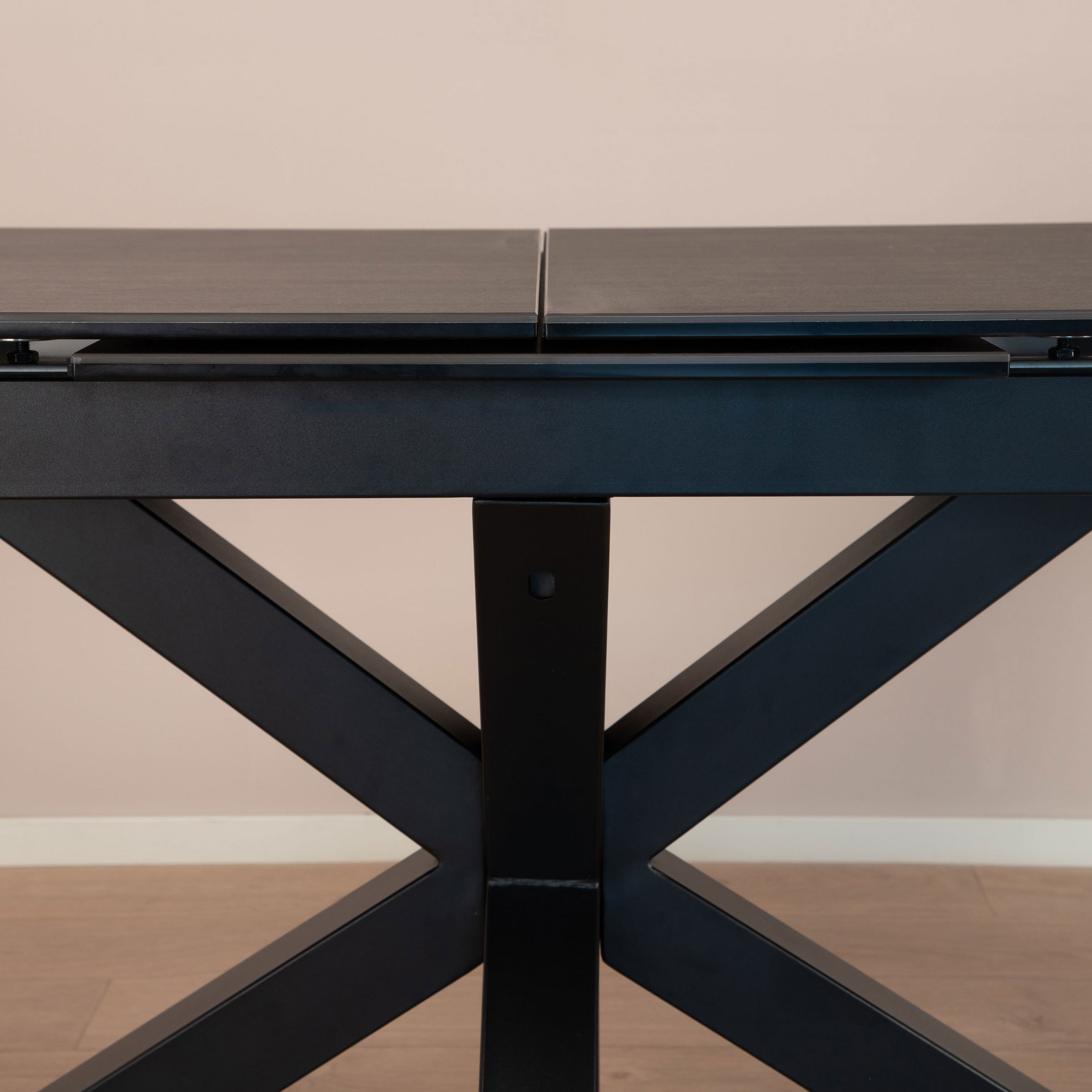 Sohome Uitschuifbare Eettafel 'Parker' Keramiek, 200-240 x 100cm, kleur zwart