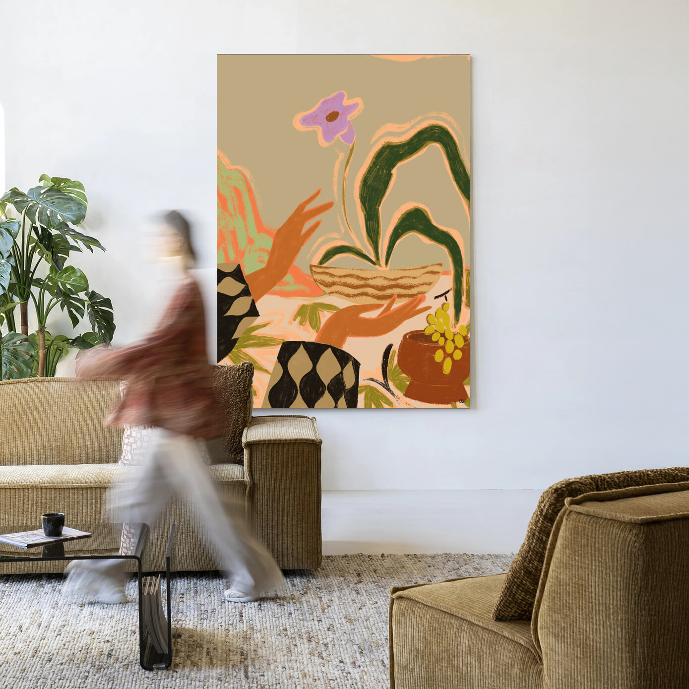 Urban Cotton Wandkleed 'The Power Of One' in maat en frame naar keuze