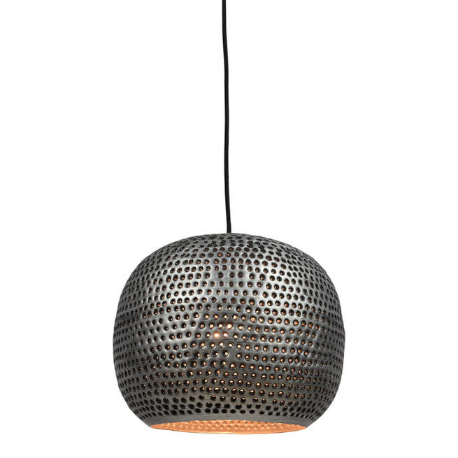 Urban Interiors hanglamp 'Spike Bol Zink' Ø27cm