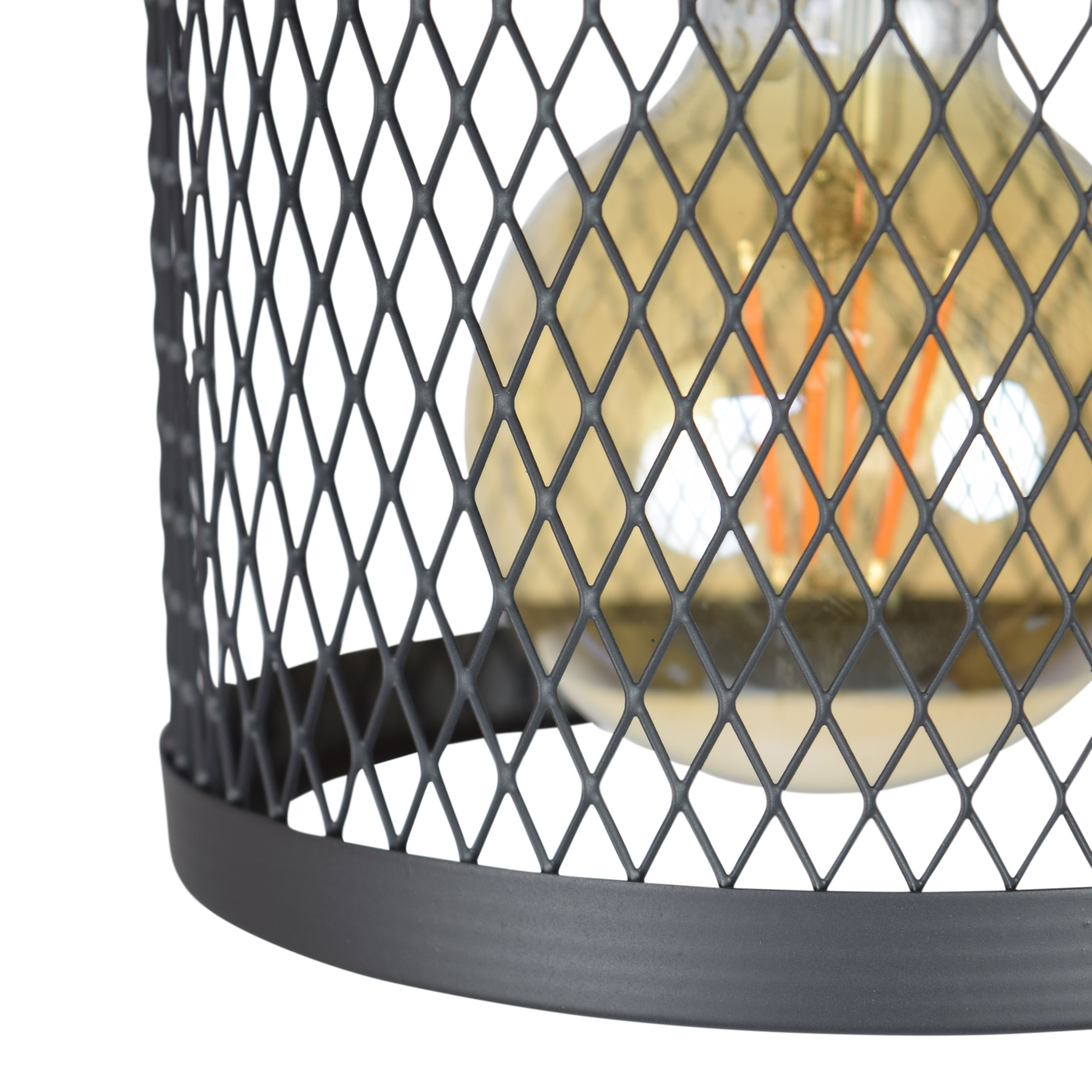Urban Interiors plafondlamp 'Fence' Ø18cm, kleur Vintage Black