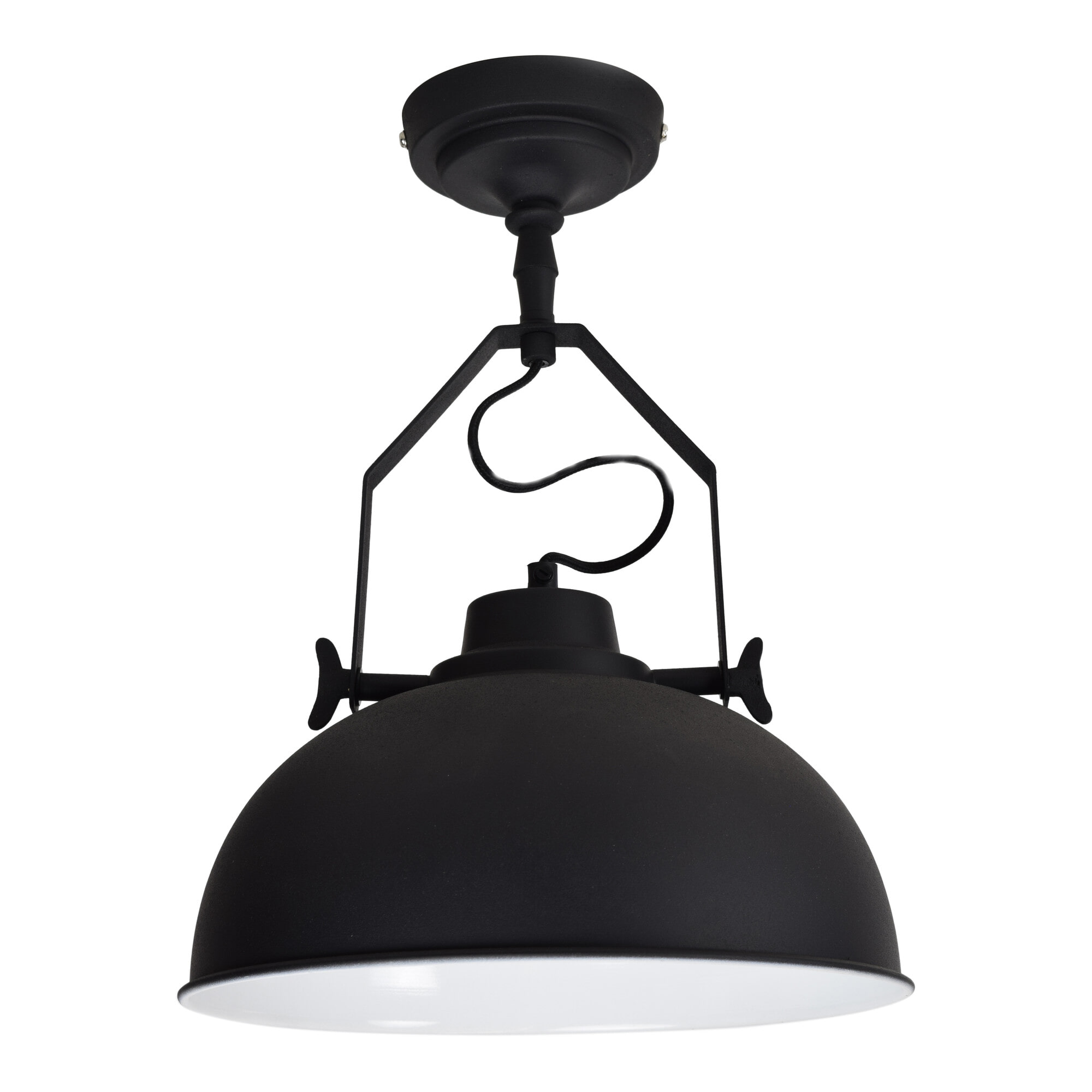 Urban Interiors Plafondlamp 'Urban' 30cm, kleur zwart Urban Interiors Plafondlamp 'Urban' 30cm, kleur zwart
