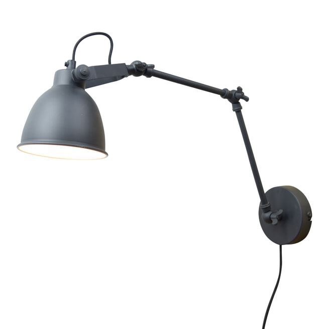 Urban Interiors wandlamp 'Desky' Ø12cm, kleur Vintage Black